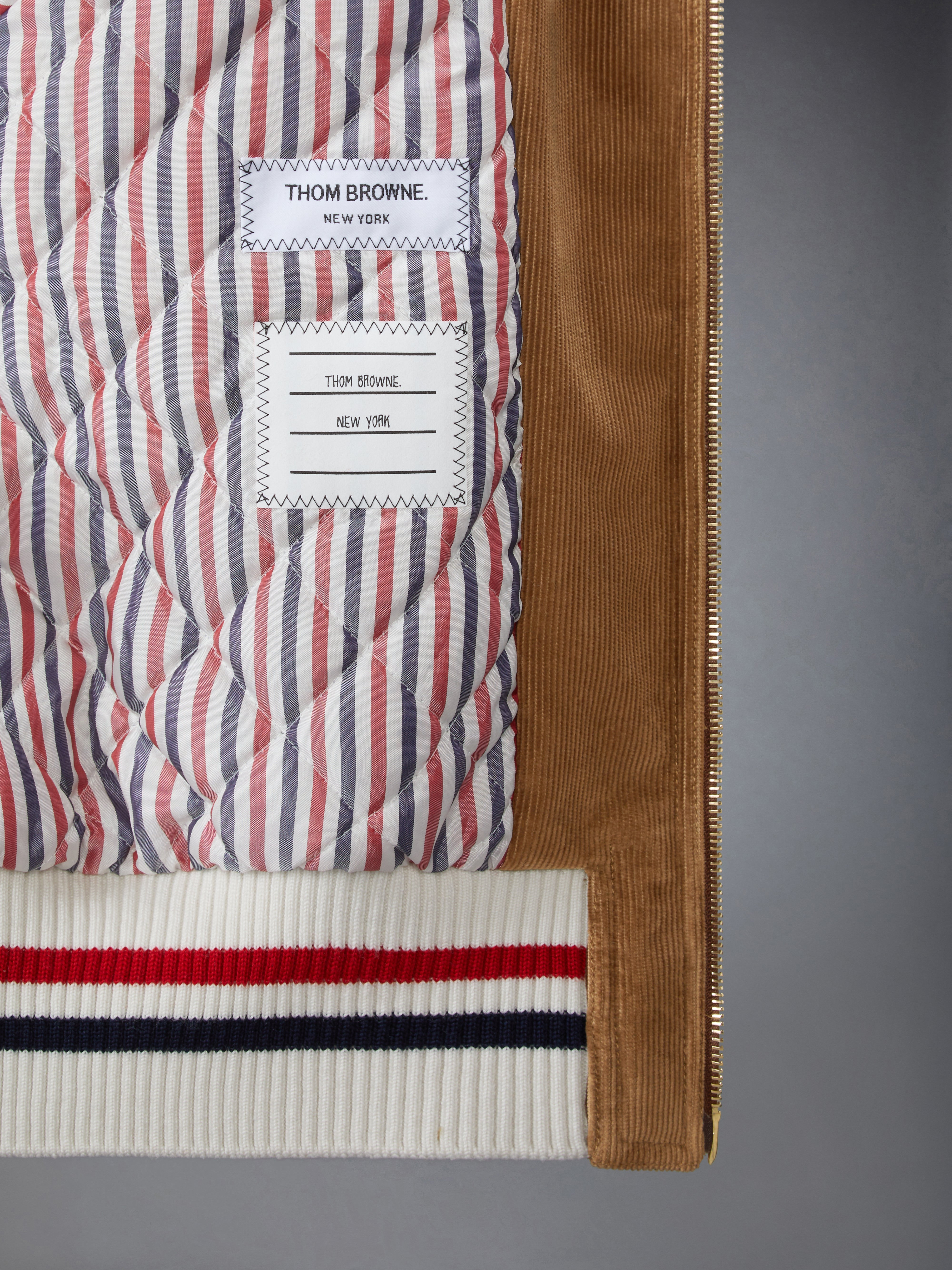 WALE CORDUROY DOWN FILLED CROPPED FLIGHT JACKET - 5
