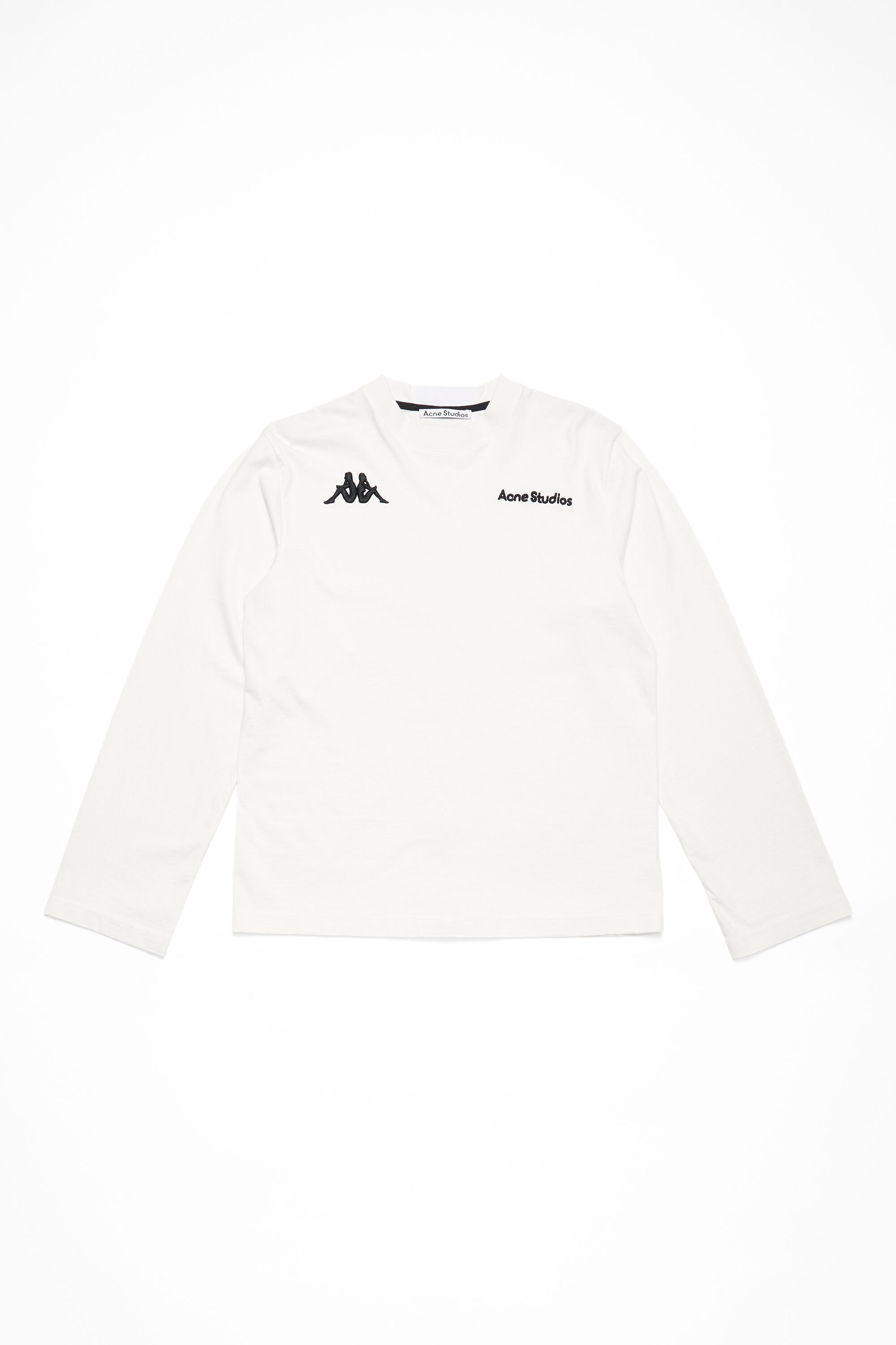 Long sleeve logo t-shirt - Acne Studios x Kappa - White - 5