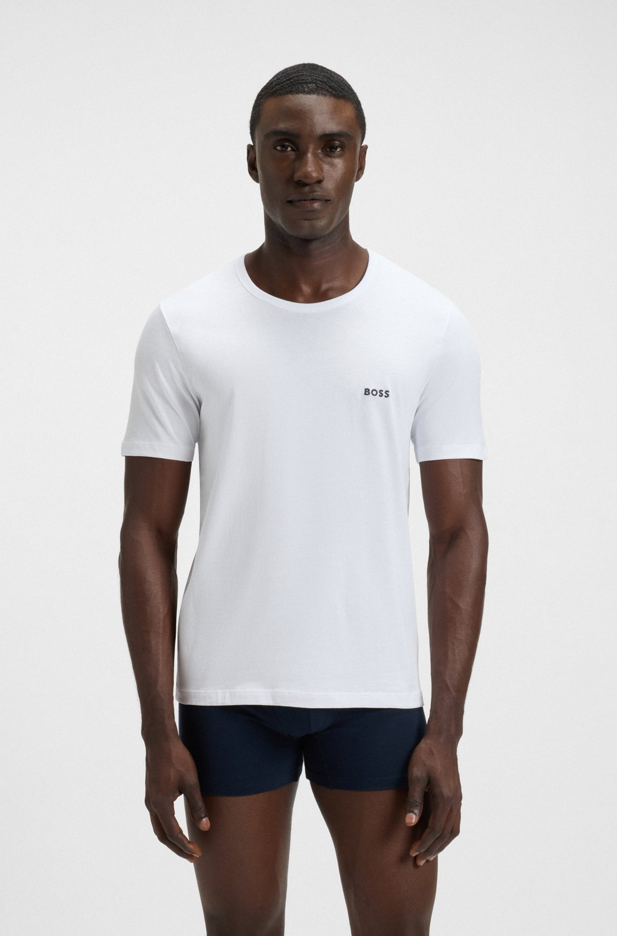 THREE-PACK OF LOGO-EMBROIDERED T-SHIRTS IN COTTON - 5