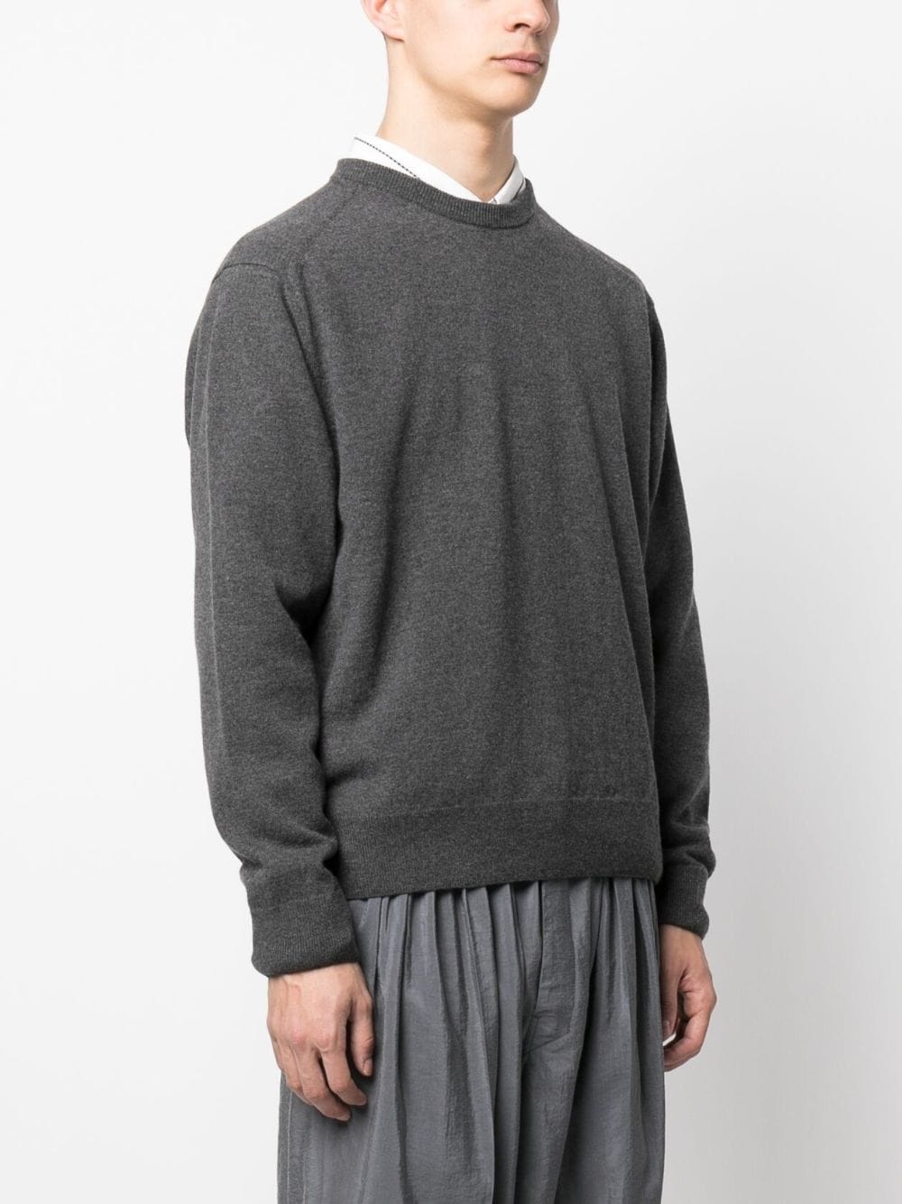 round-neck wool jumper - 3