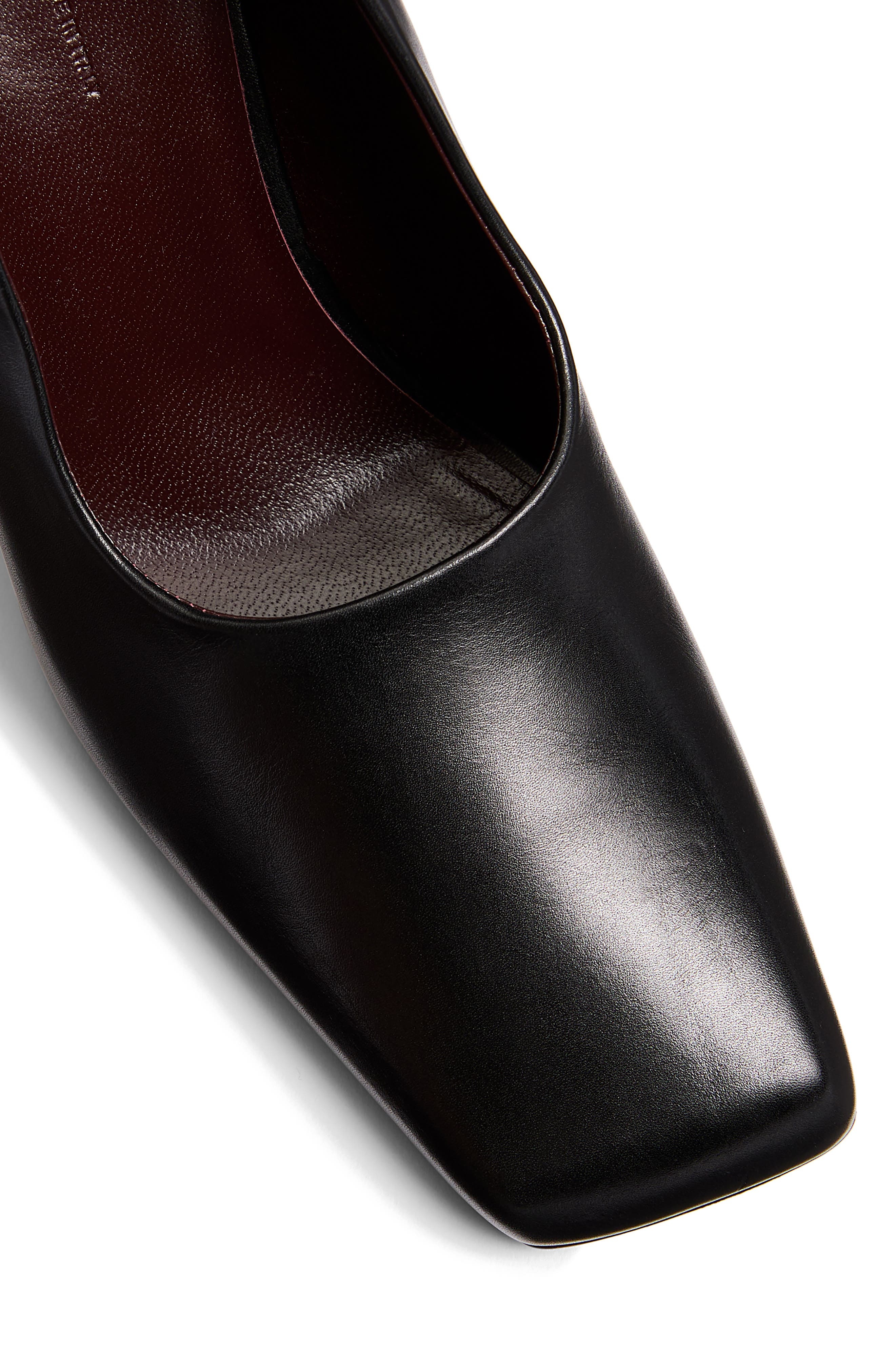 Khaite Eva Square Toe Pump in Black at Nordstrom - 5