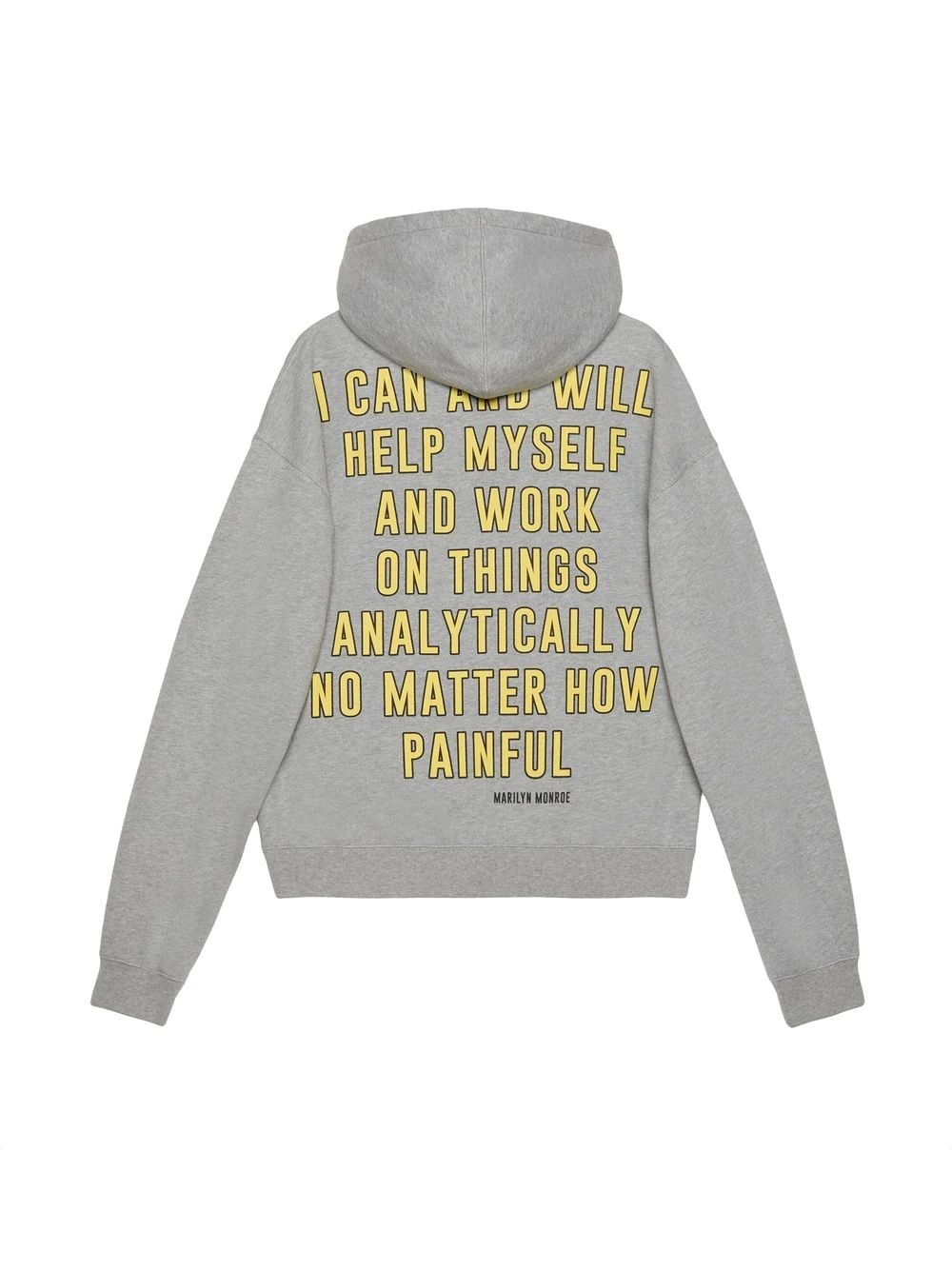 cartoon-print slogan-print hoodie - 2