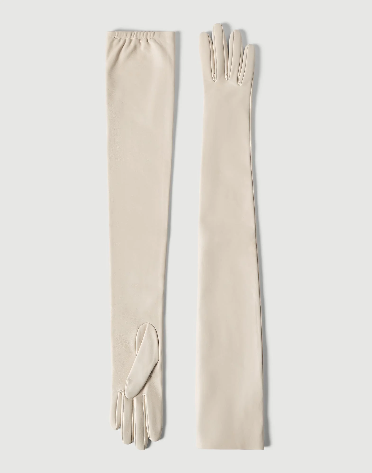 Nappa leather long gloves - 1