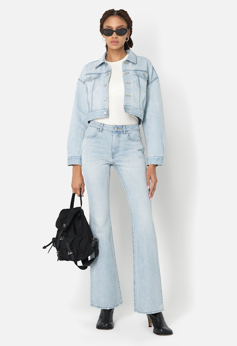 John Elliott HICKORY CROPPED DENIM JACKET outlook
