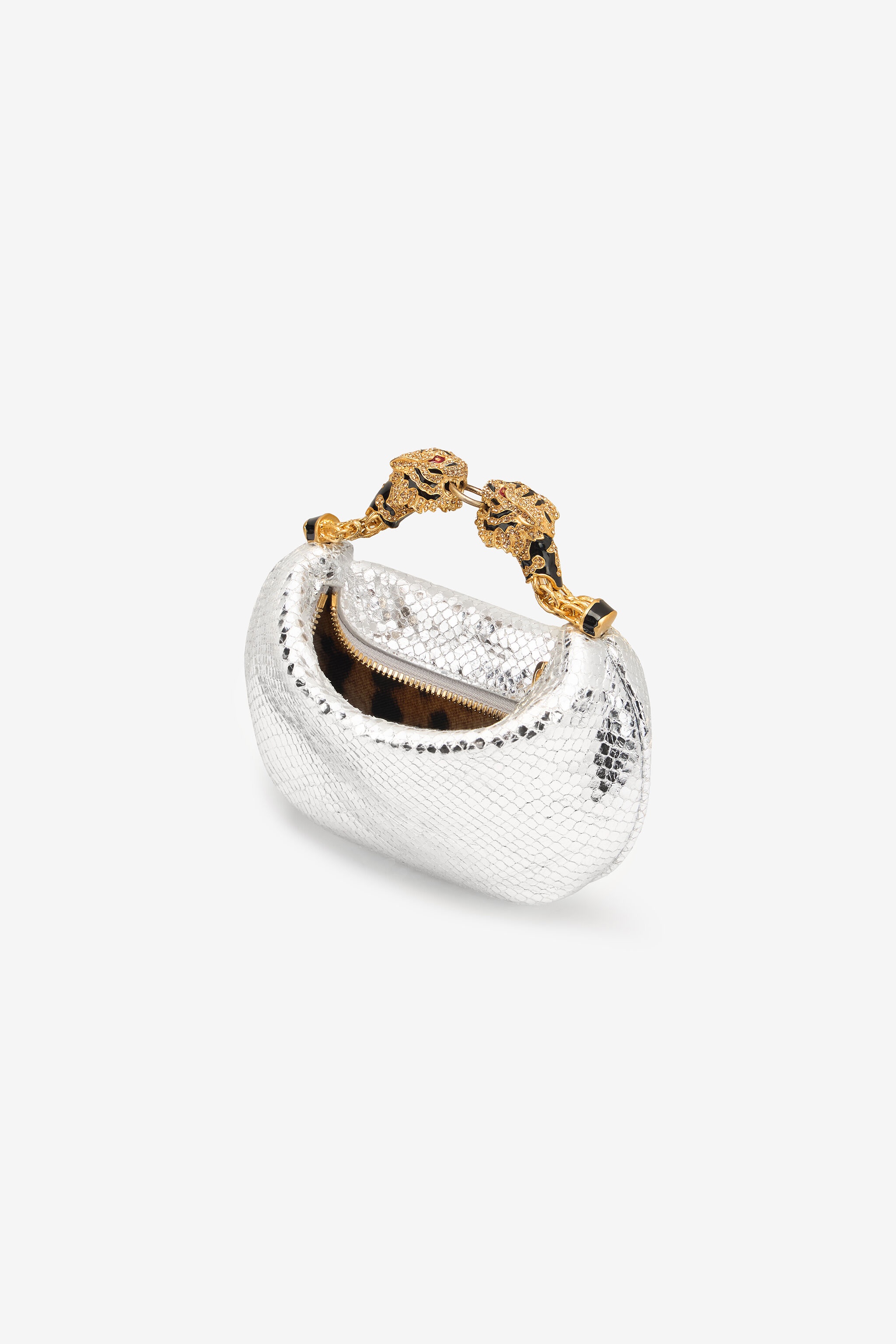 Mini Hobo Roar Bag With Snake Print - 6