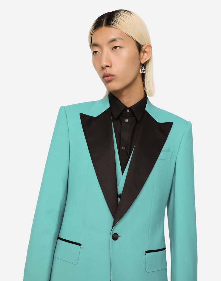 Three-piece stretch wool Sicilia-fit tuxedo suit - 4