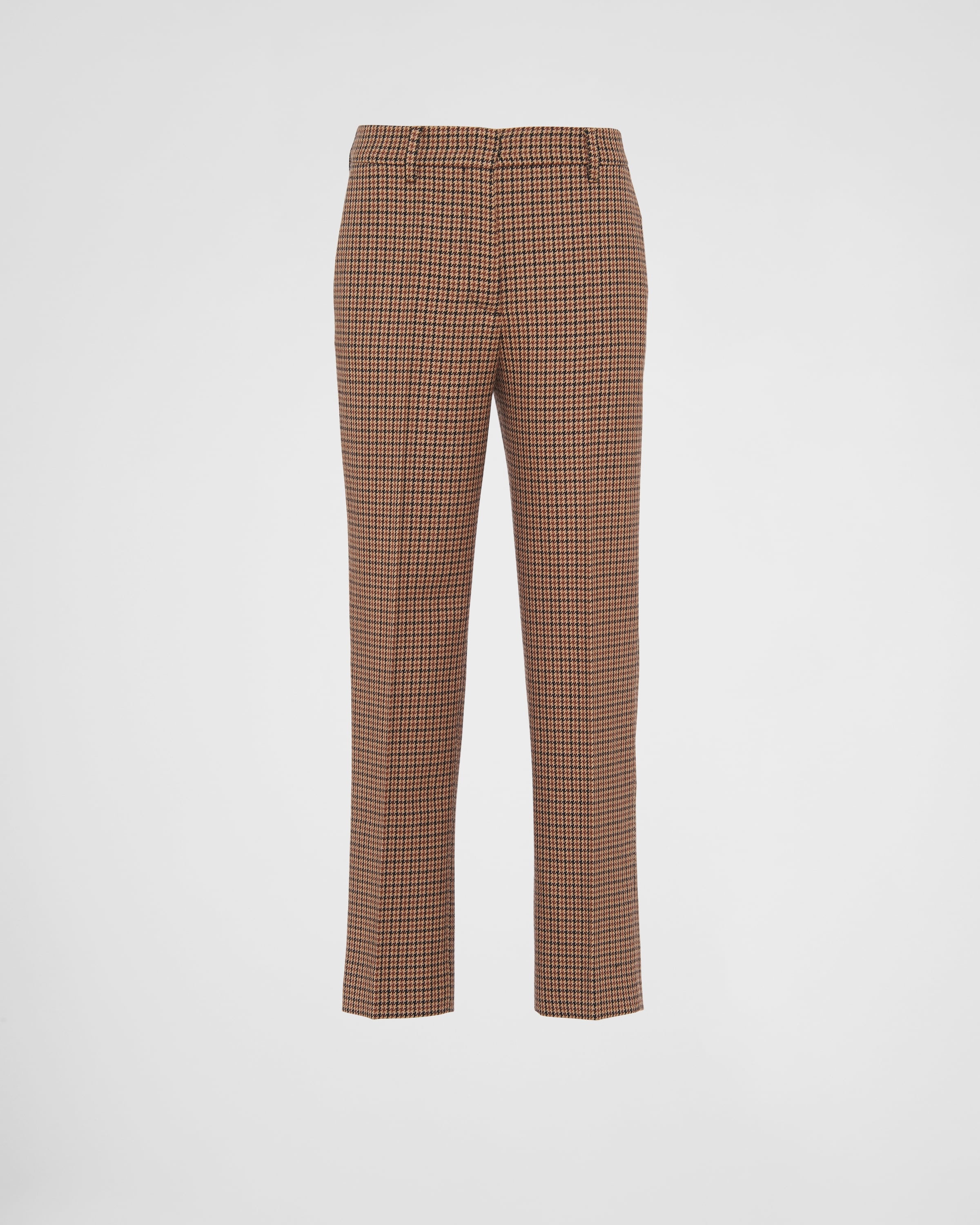 Houndstooth check pants - 1