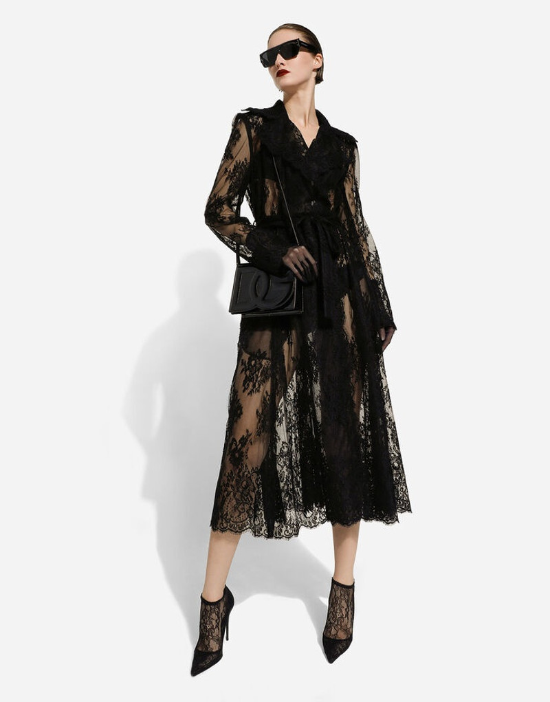 Chantilly lace coat with belt 8