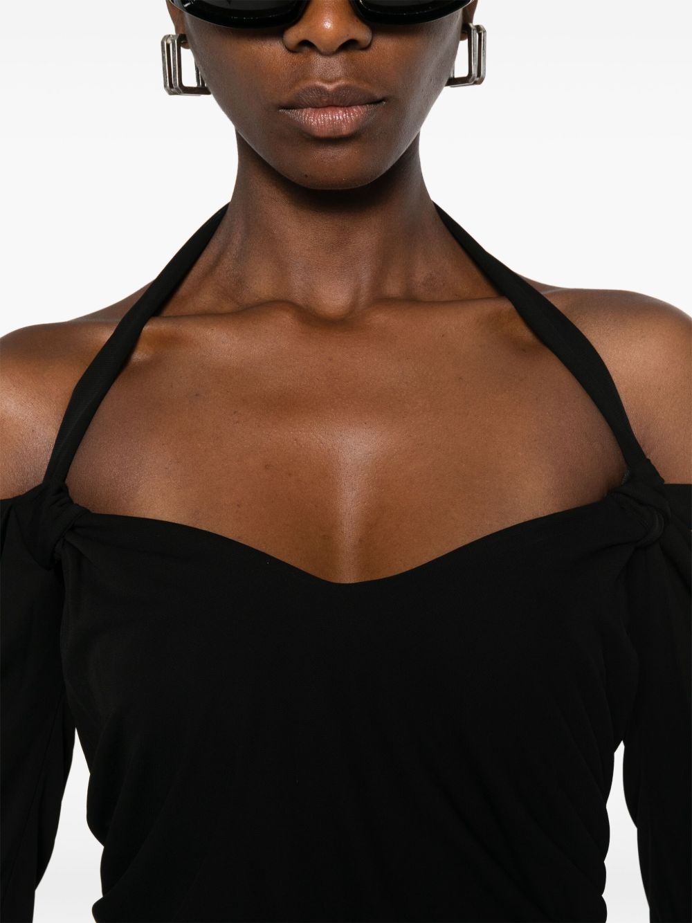 halterneck mini dress - 5