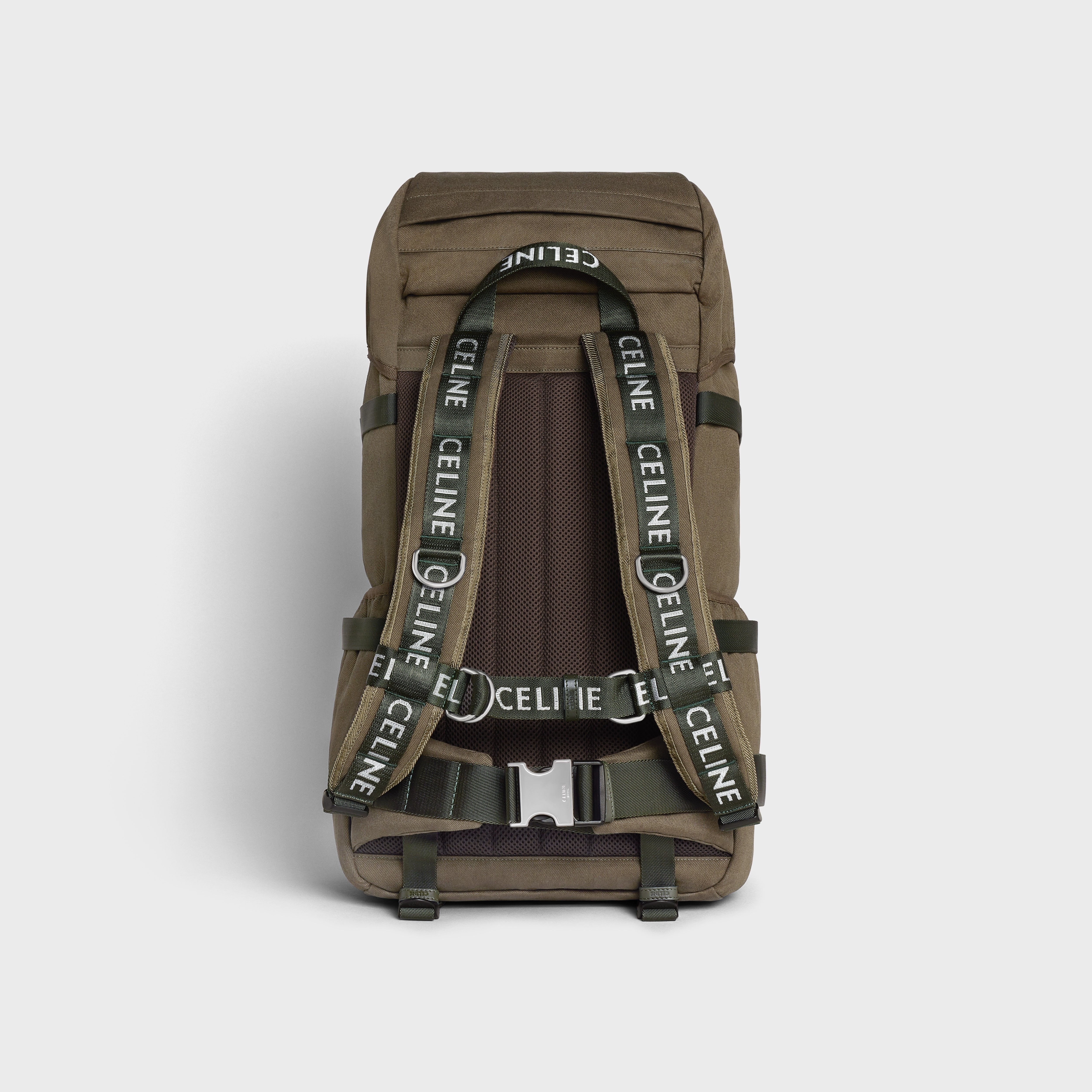 Trecking Backpack in Cotton gabardine with Celine Print - 3