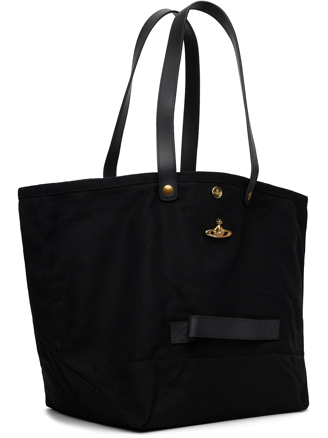 Black Utility Shopper Tote - 2