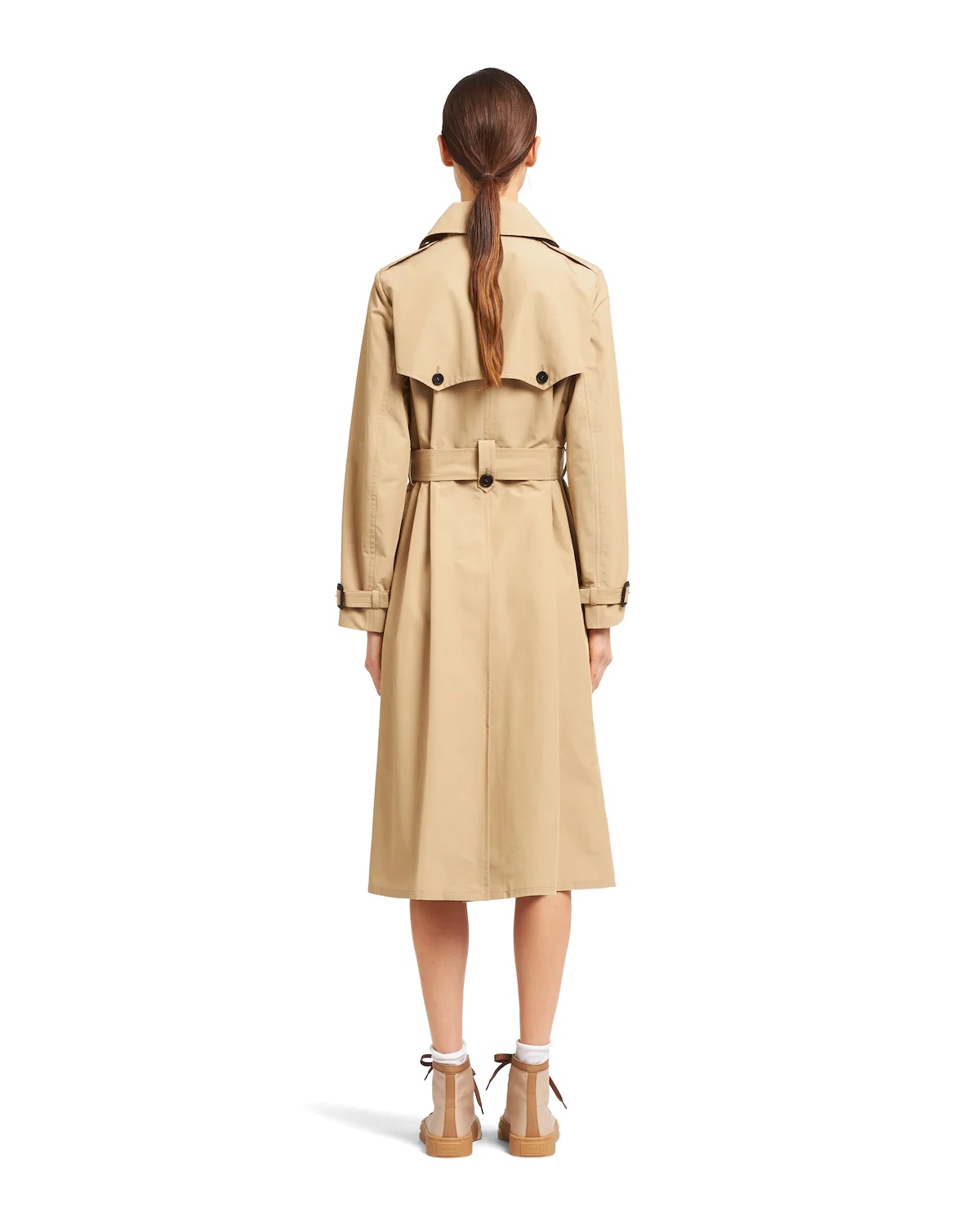 Technical poplin trench coat - 4