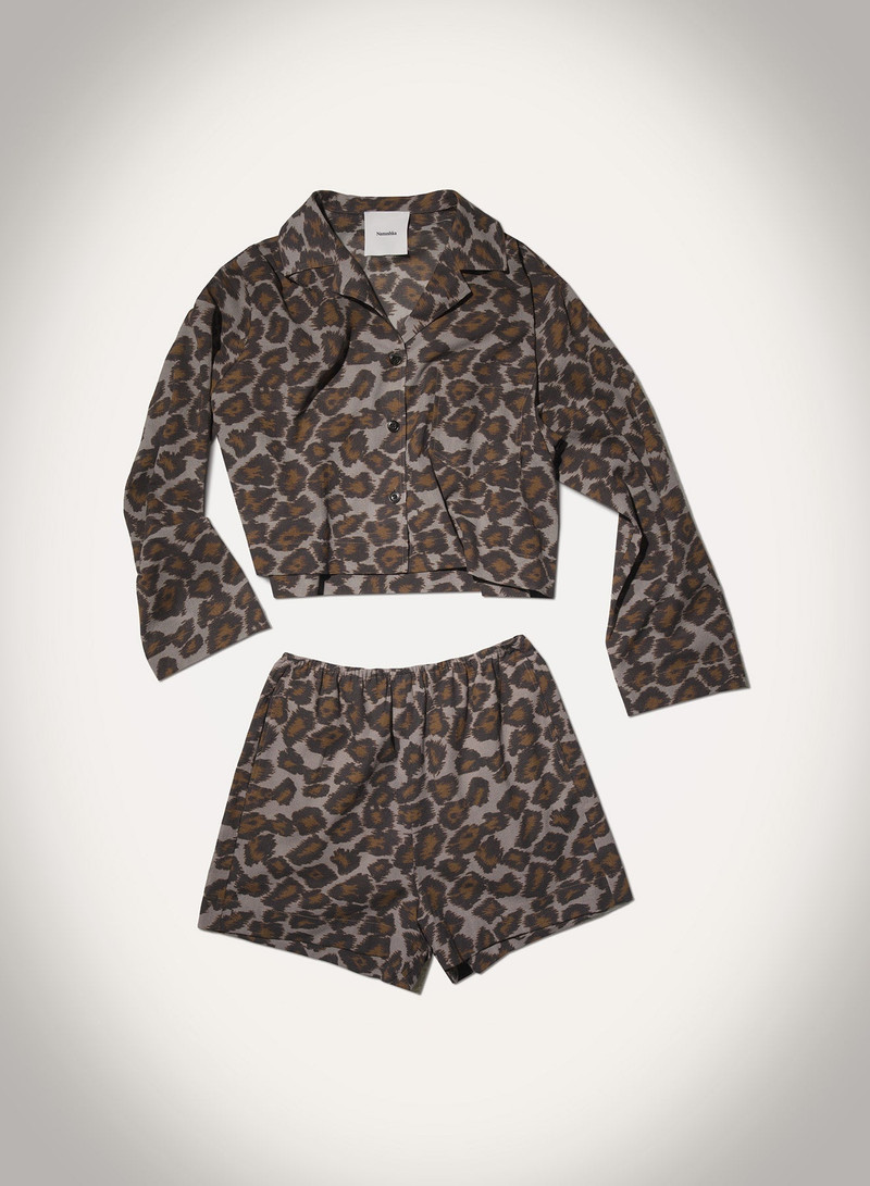 Nanushka Cropped Cotton Voile Shirt outlook