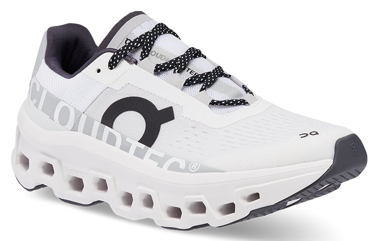 (WMNS) On Running Cloudmonster 'White Black Grey' 61.98433 - 4