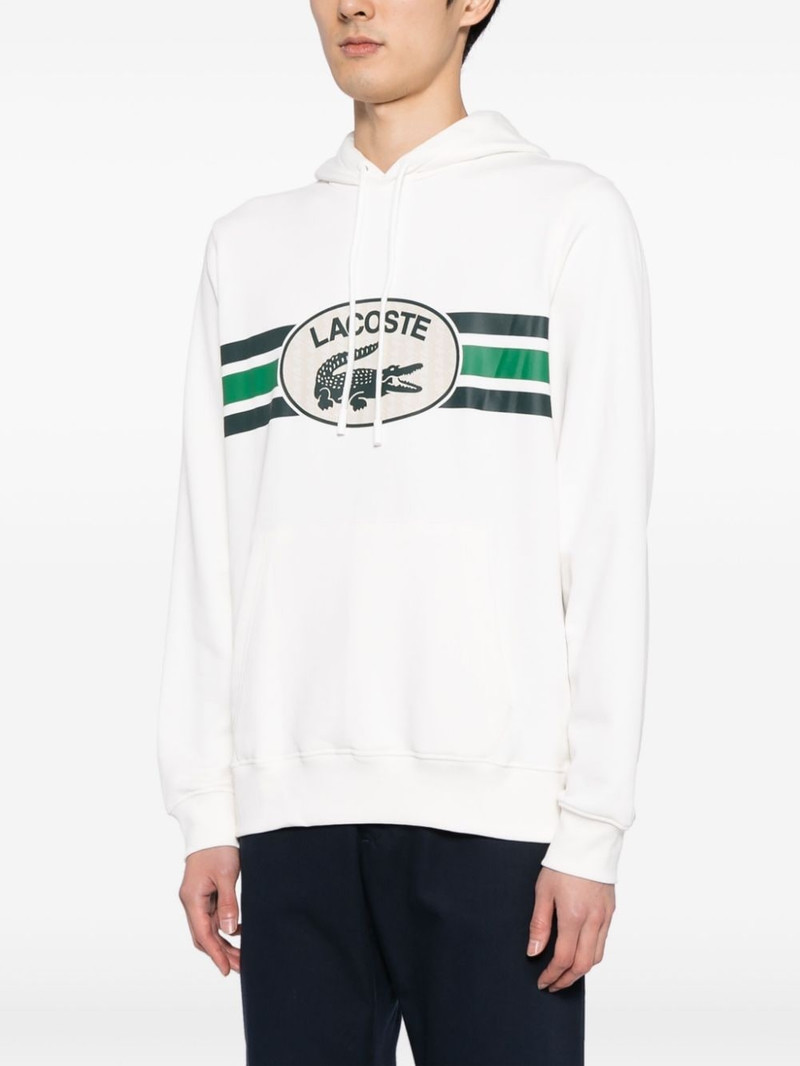 logo-print drawstring cotton hoodie 3