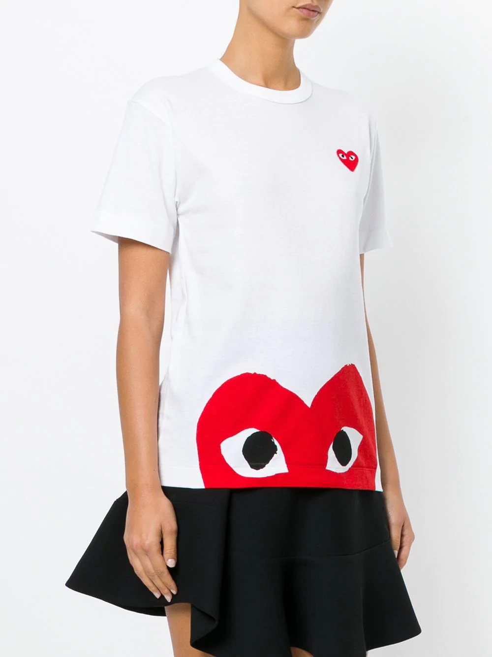 heart print T-shirt - 3