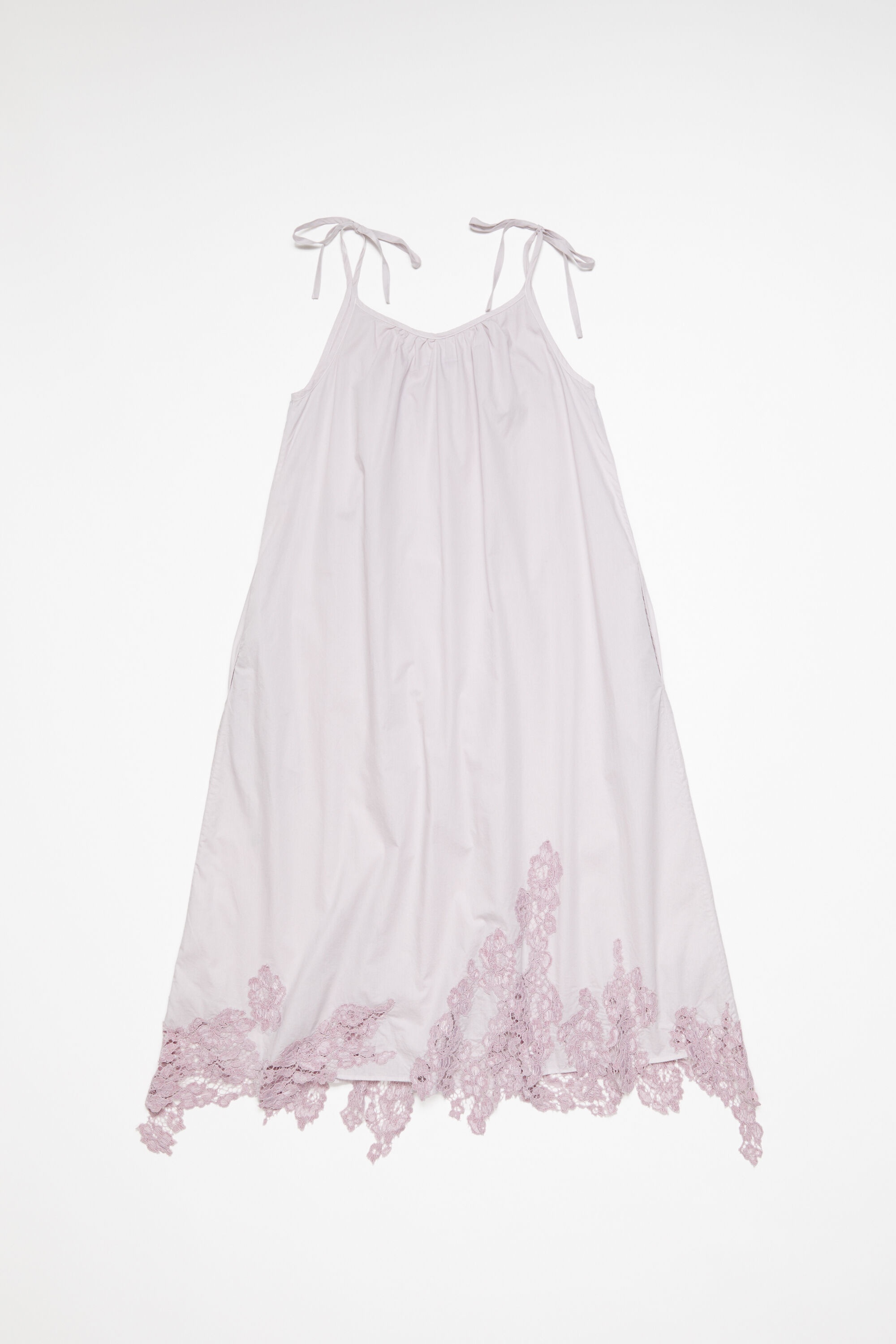 Strap lace dress - Light lilac purple - 1
