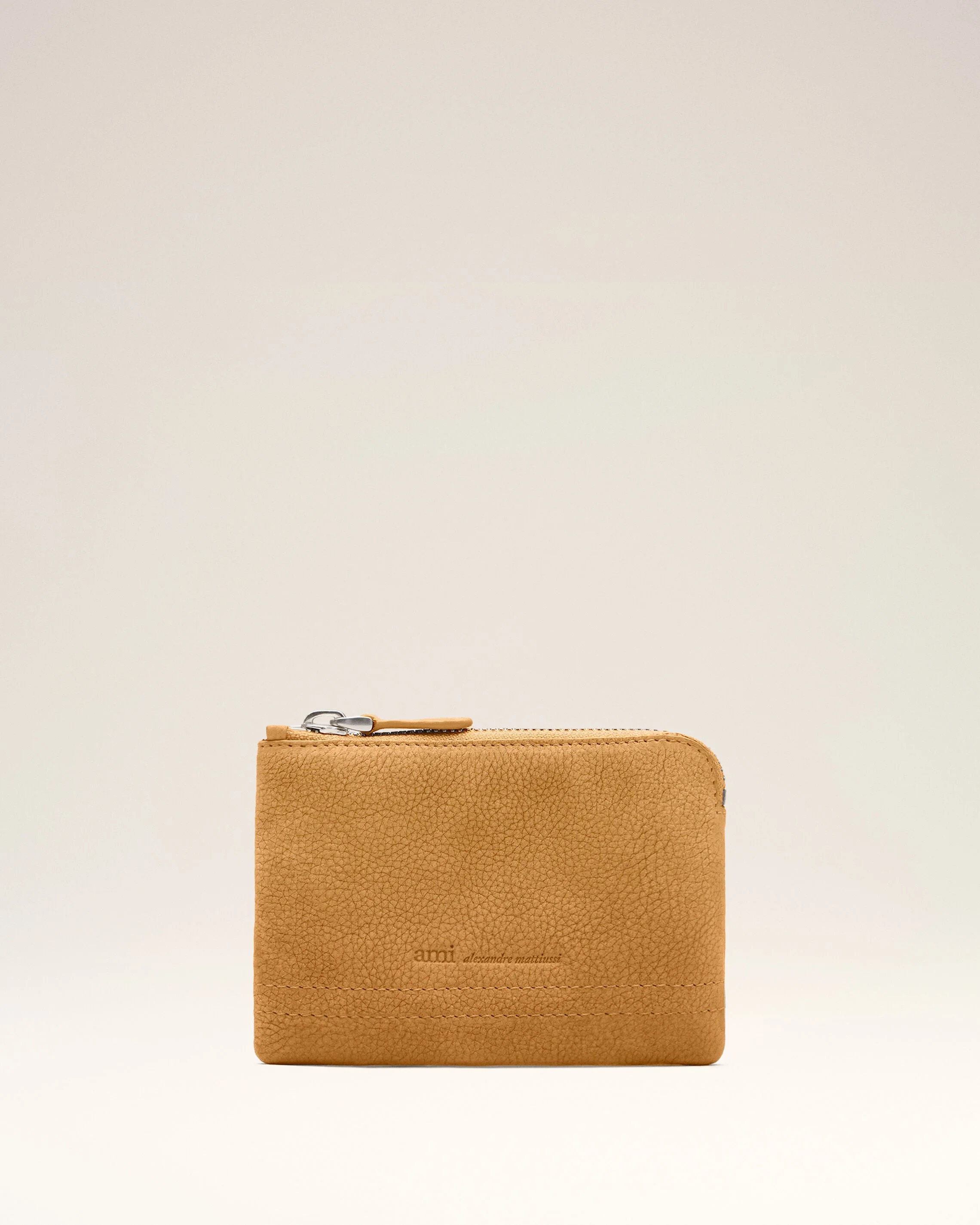 YELLOW COW LEATHER CARROUSEL ZIPPED WALLET - 1