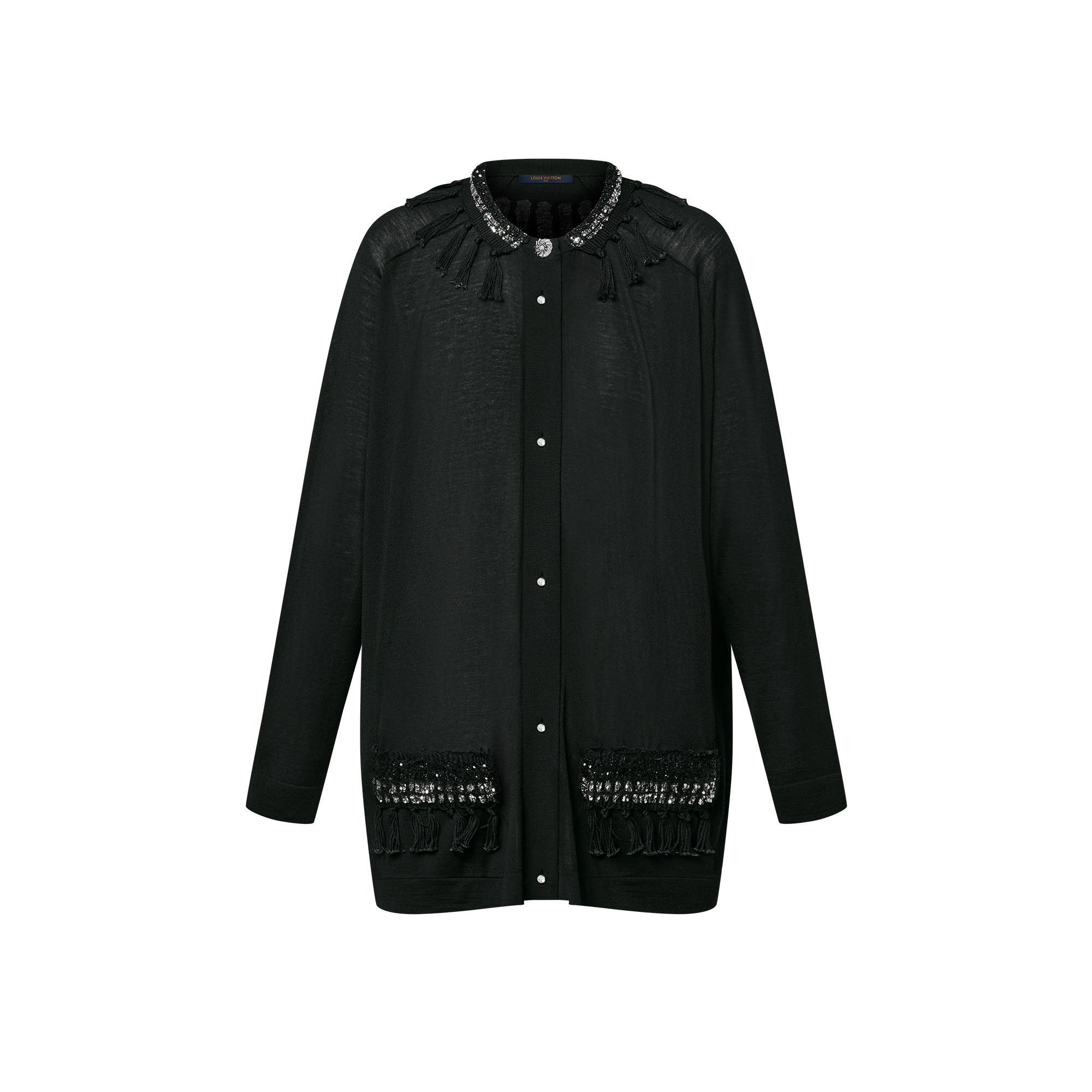 Fringe Trim Cardigan - 1