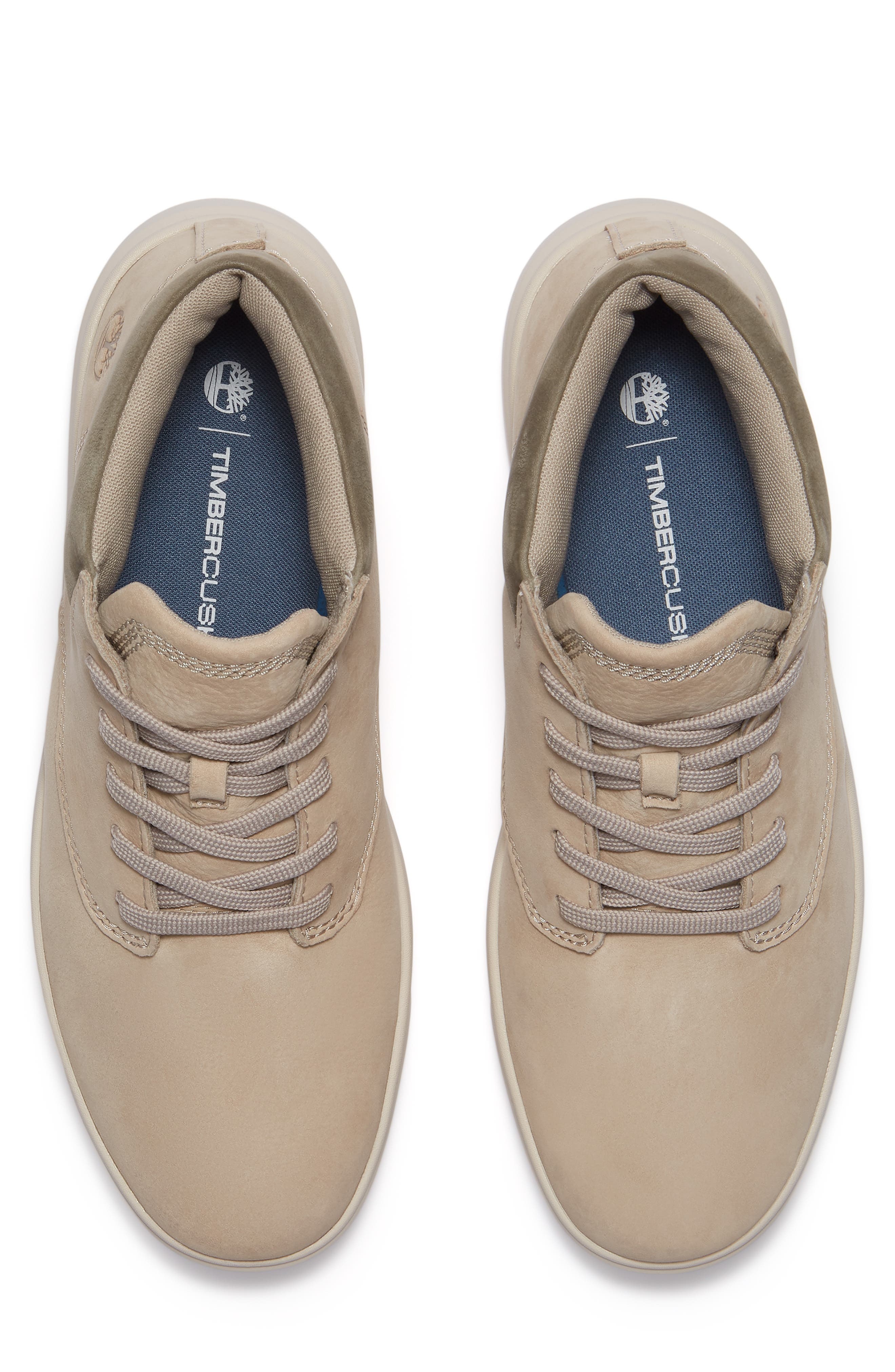 Timberland Emerson Mid Sneaker in Light Taupe Nubuck at Nordstrom - 4