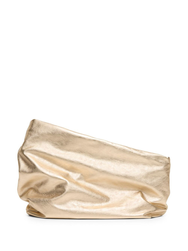 Fantasmino asymmetric leather clutch 1
