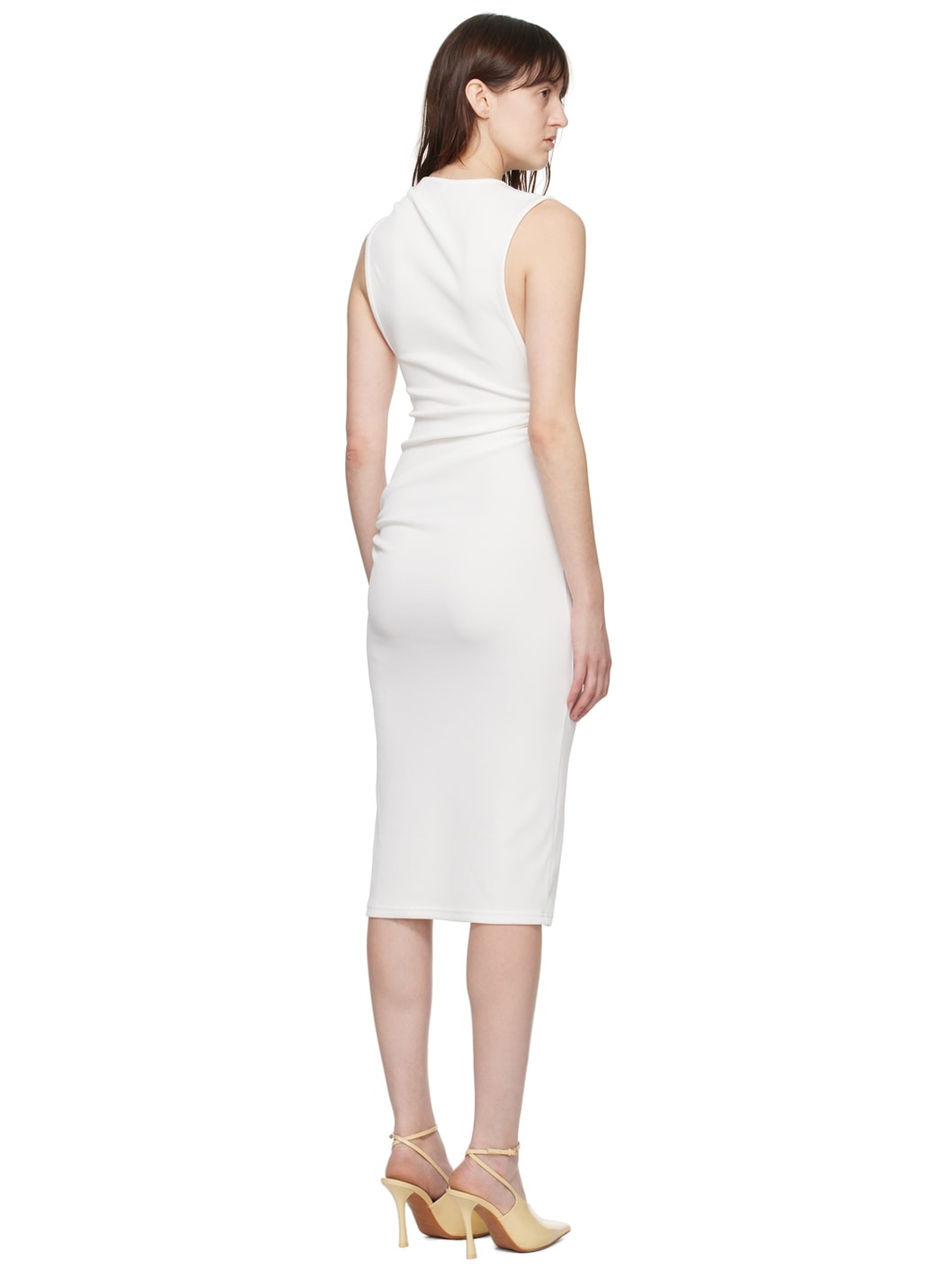 White Callisto Trinity Midi Dress - 3