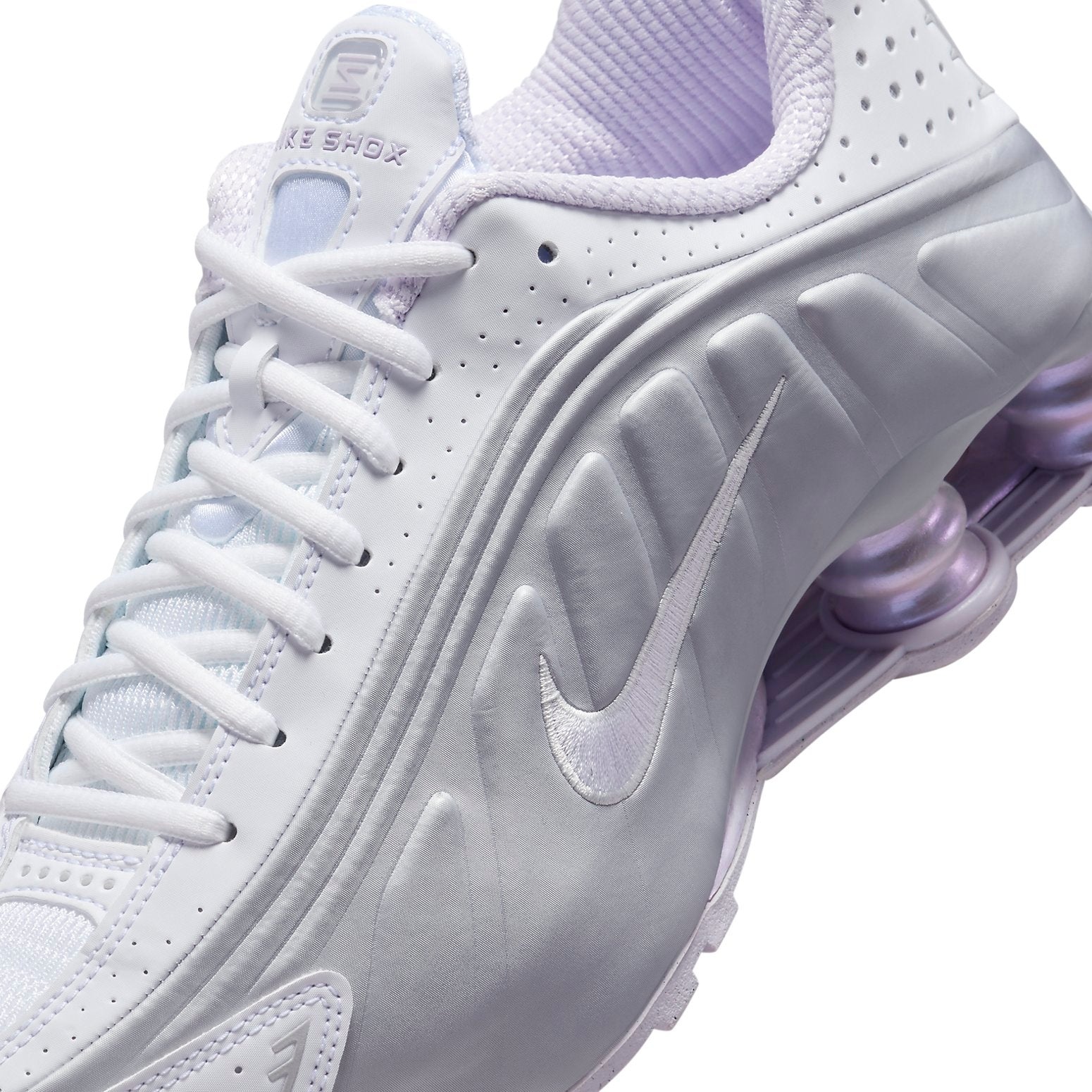 (WMNS) Nike Shox R4 'White Metallic Platinum' HF5076-100 - 7