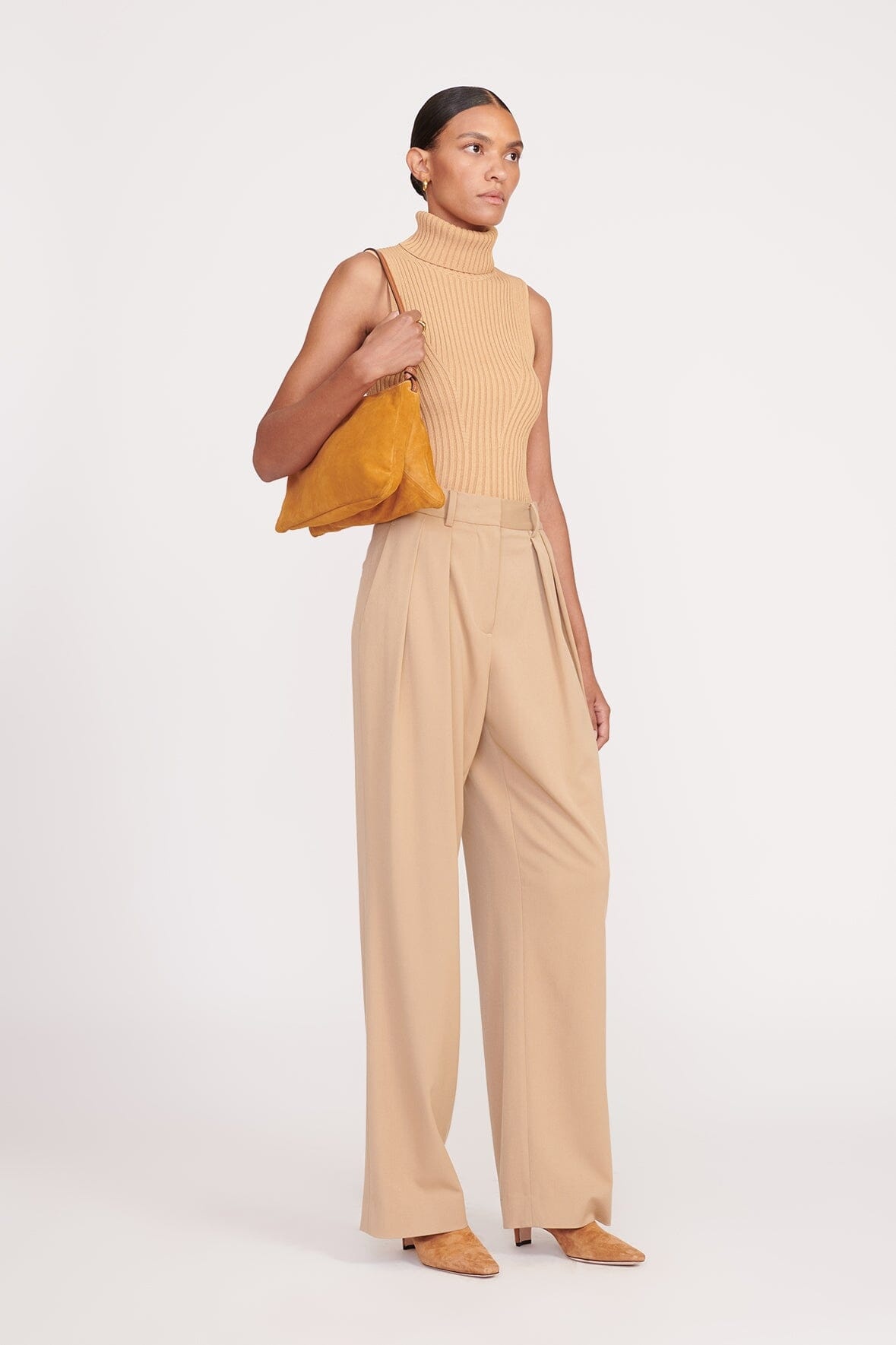 STAUD VIVI SHOULDER BAG TAN - 4