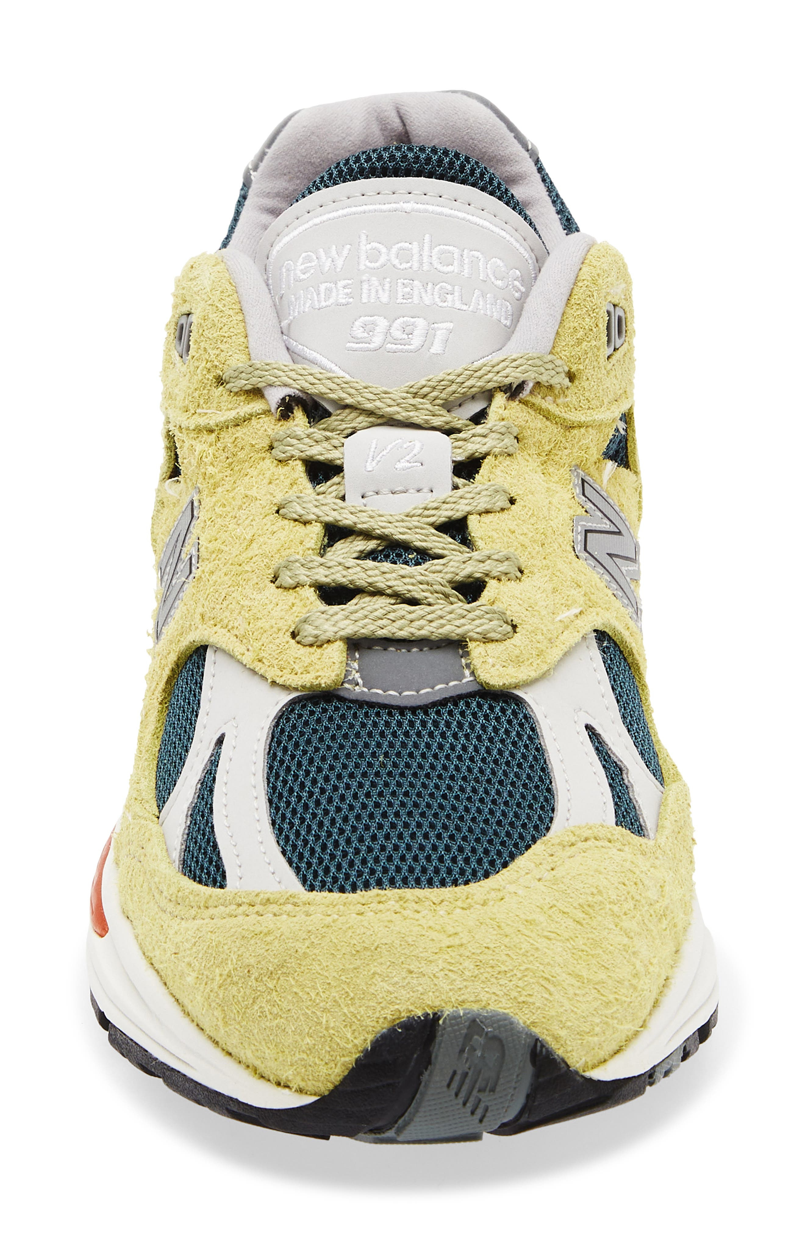 New Balance Gender Inclusive Made in UK 991 v2 Sneaker in Beechnut/Trekking Green at Nordstrom - 4