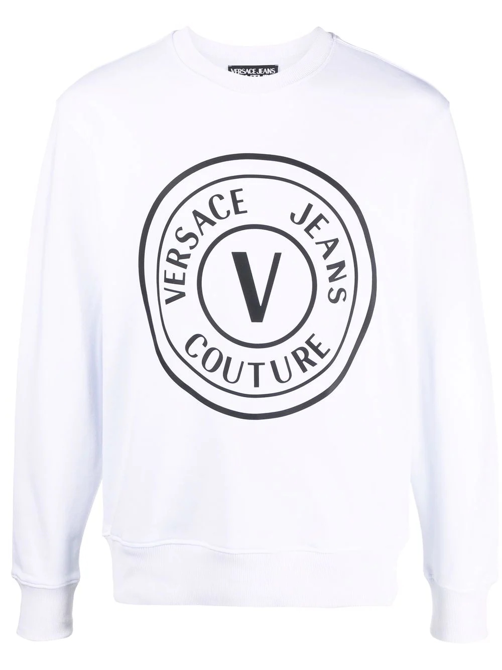 V-Emblem motif sweatshirt - 1