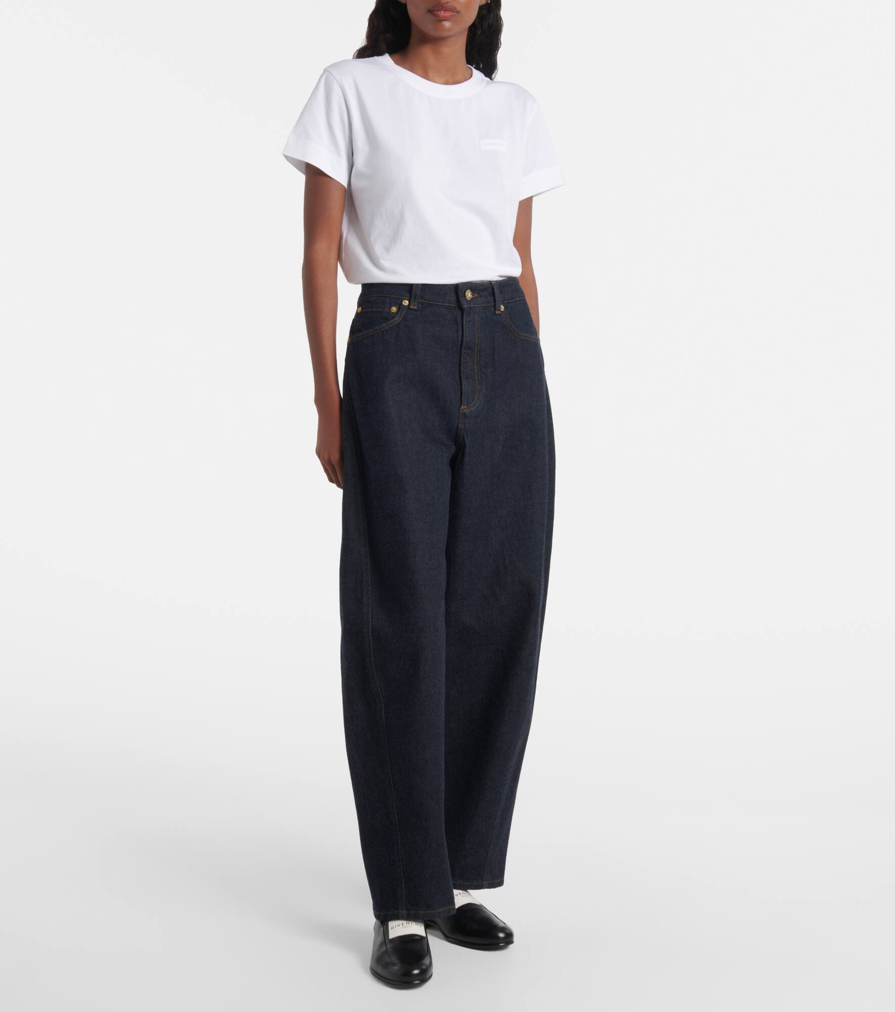 Cocoon high-rise wide-leg jeans - 7