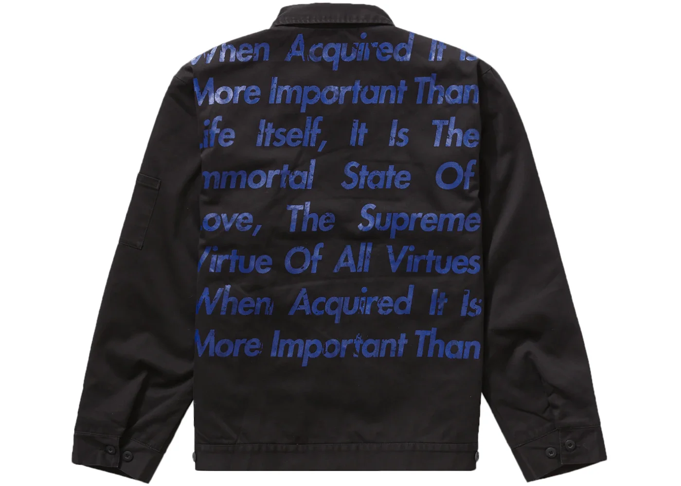 Supreme JUNYA WATANABE CDG MAN Printed Work Jacket Black - 1