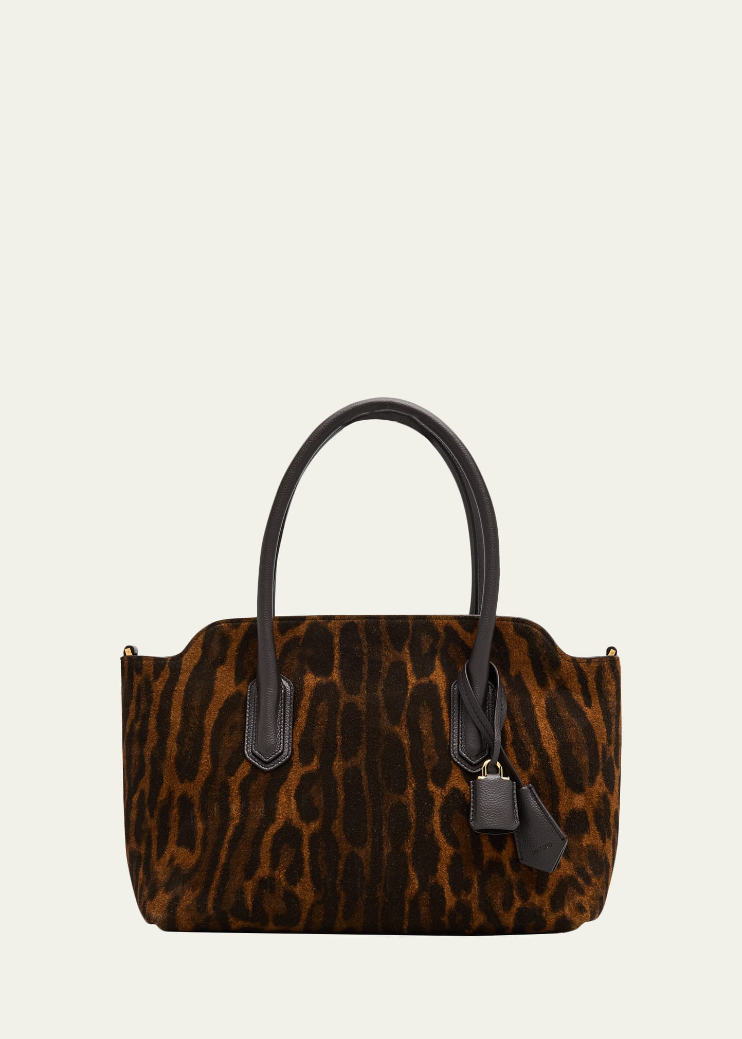 Alexander Medium Top-Handle Bag in Ocelot Suede - 1