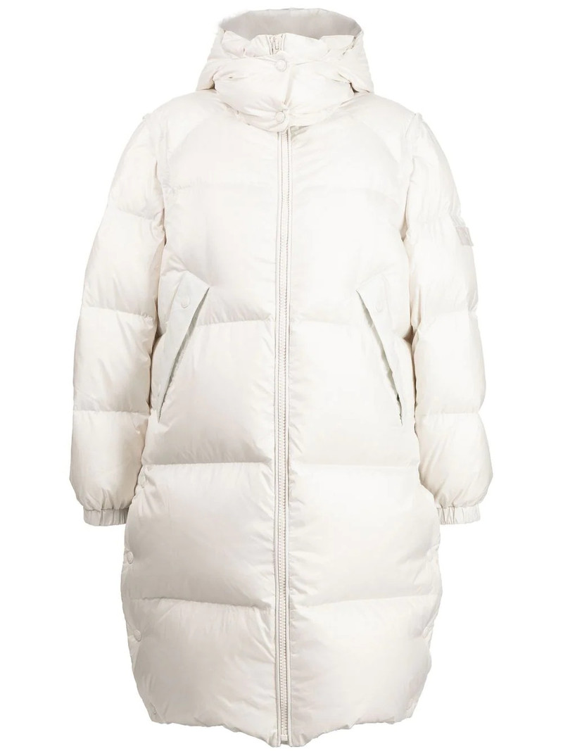 padded-design zipped coat 1