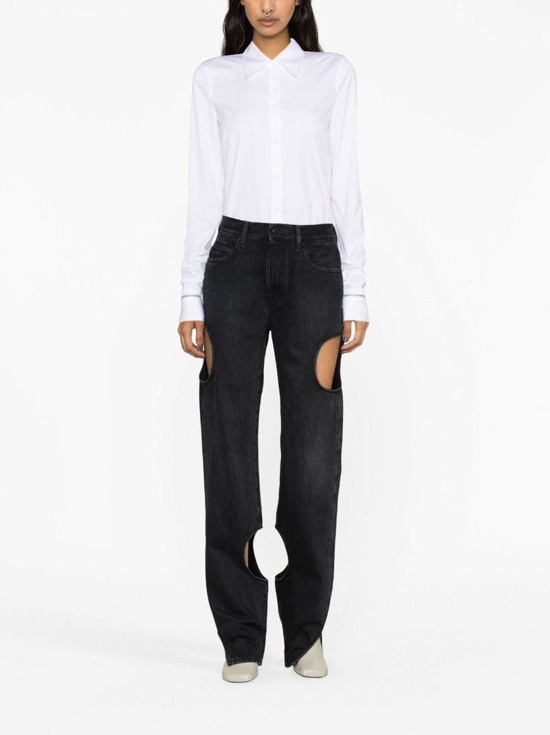Off-White pointed-collar button-up shirt outlook