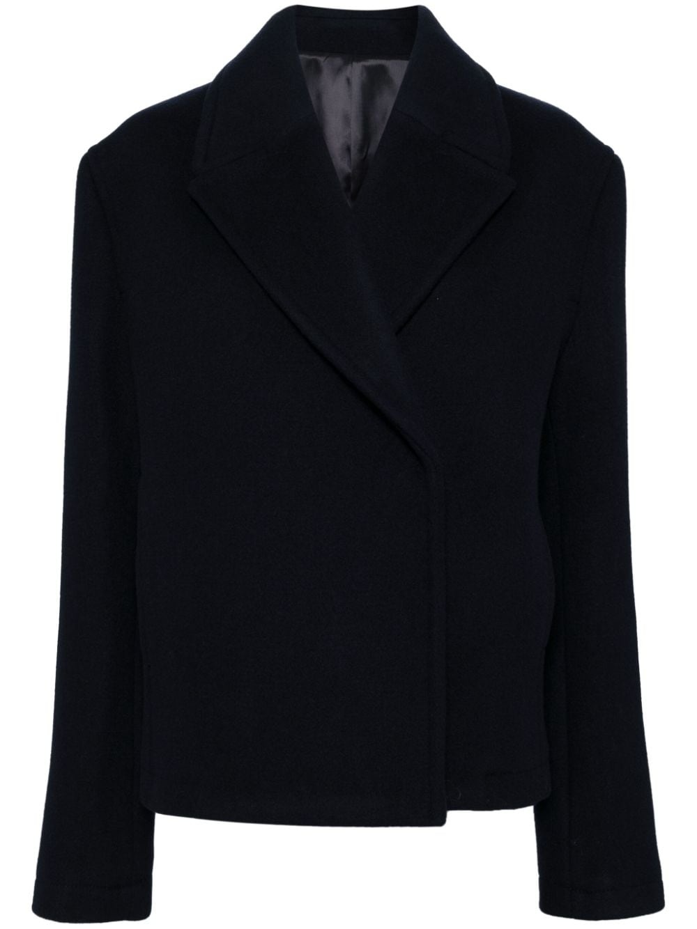 cropped peacoat - 1