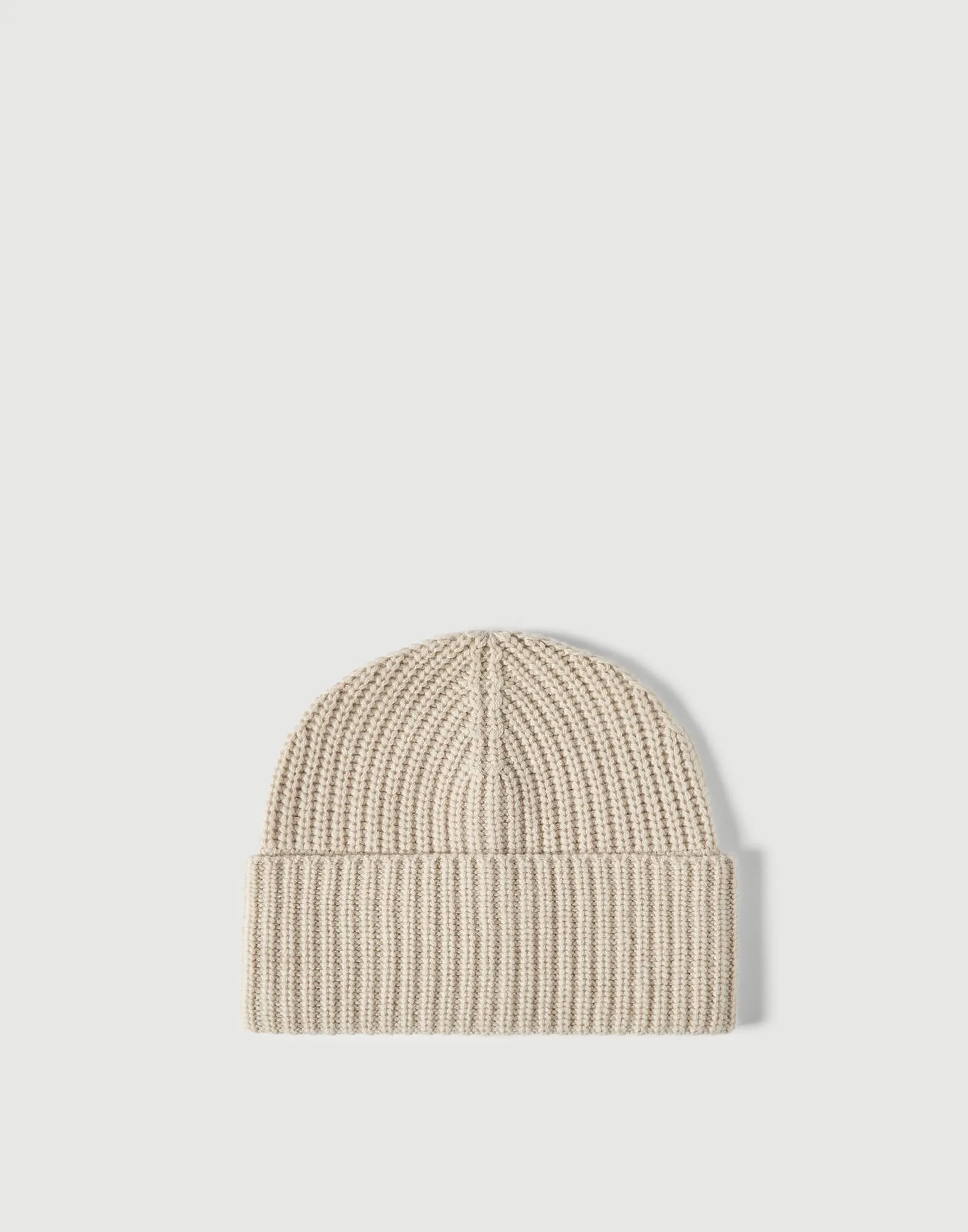 Cashmere 영어 늑골 니트 beanie - 1