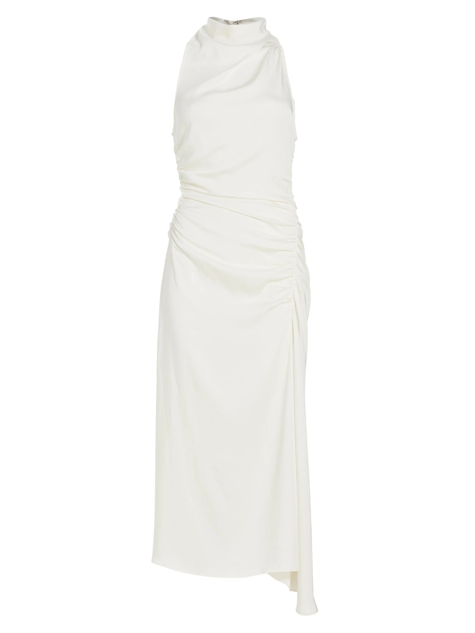 A. L.C. Women's Inez Satin Halter Dress - Whisper White - 1