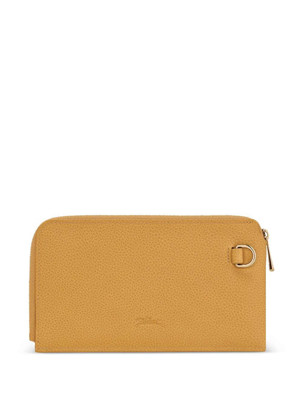 Le Foulonné grained-leather pouch - 2