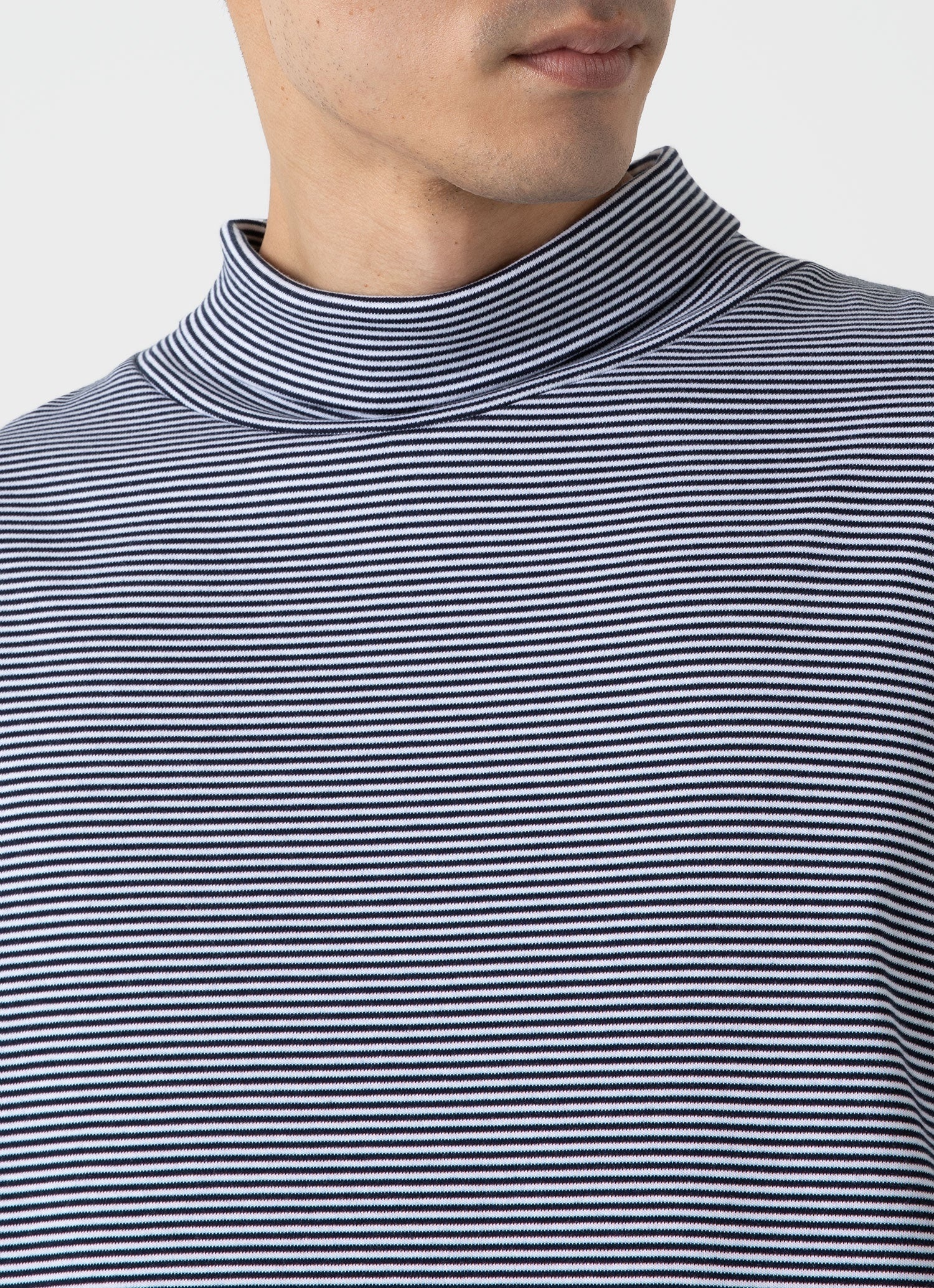 Sunspel x Nigel Cabourn Carbon Brushed Roll Neck - 6