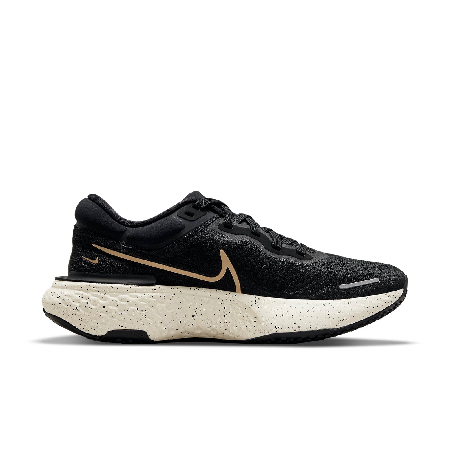 (WMNS) Nike ZoomX Invincible Run Flyknit 'Black Metallic Gold' CT2229-004 - 2