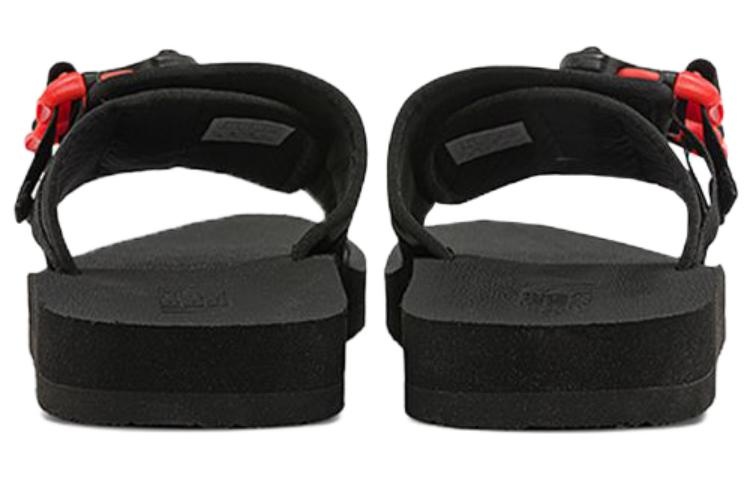 THE NORTH FACE Trekking Base Camp Strap Slides 'Black Red' 819V-IH7 - 4