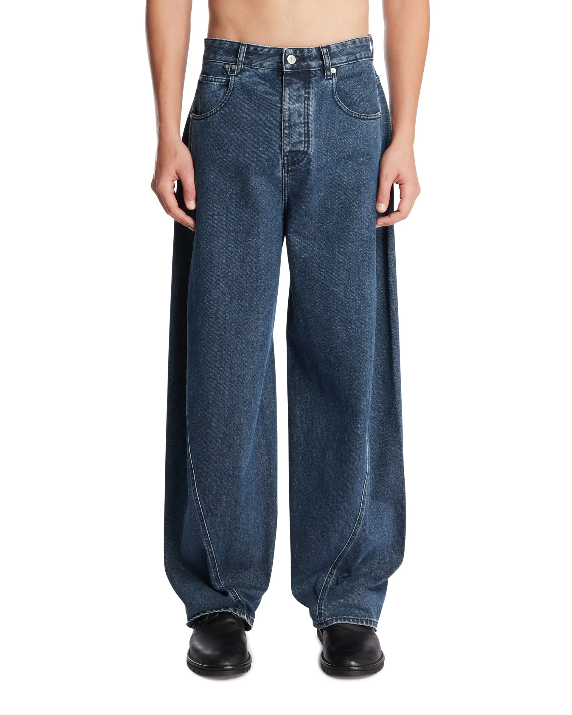 Blue de-Nimes Espiral Denim Pants - 1