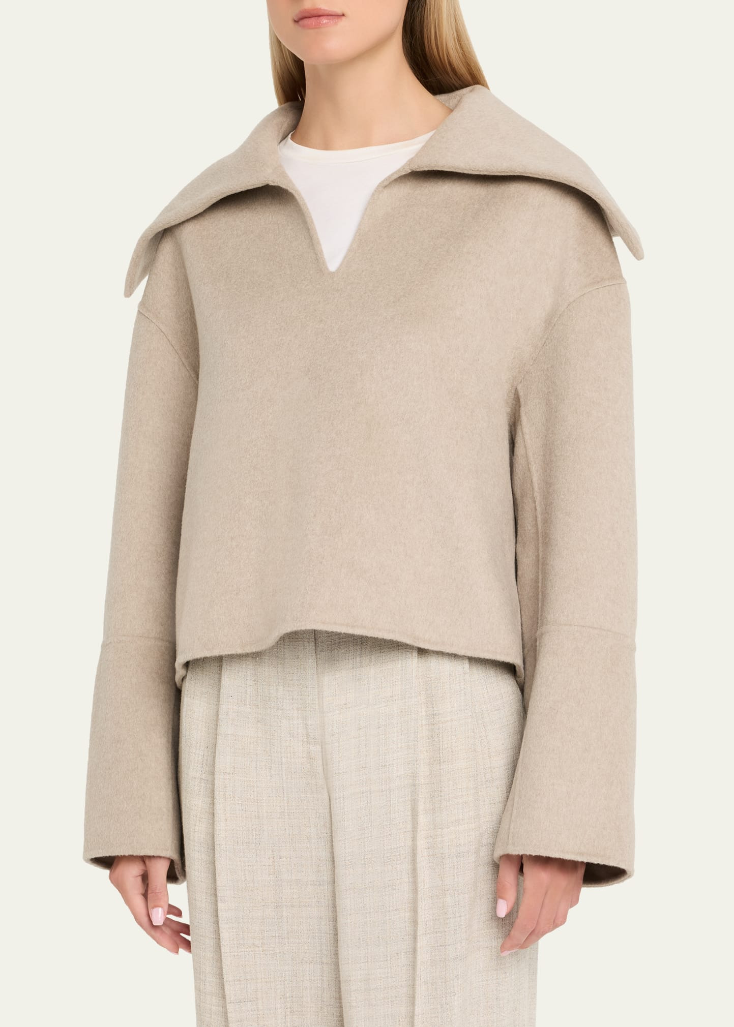 Maxe Wool-Silk Pullover - 4