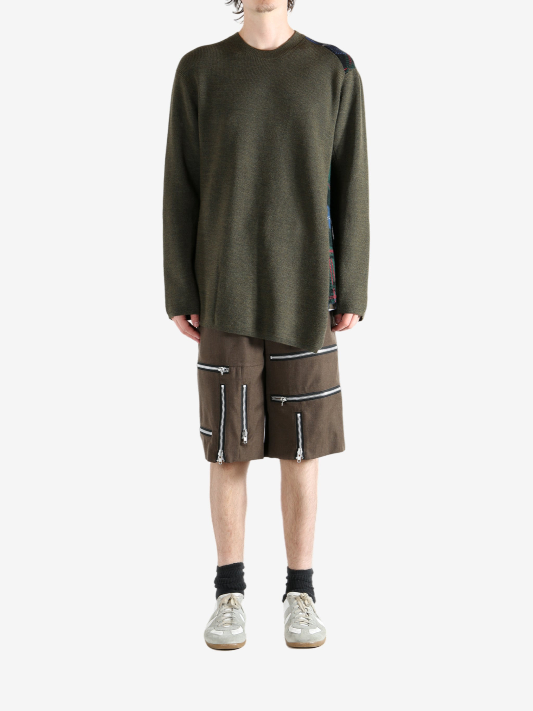 COMME DES GARCONS HOMME PLUS - Men Crew Neck Woolen Sweater - 4