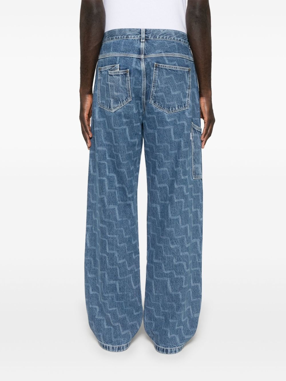 zigzag-print jeans - 4