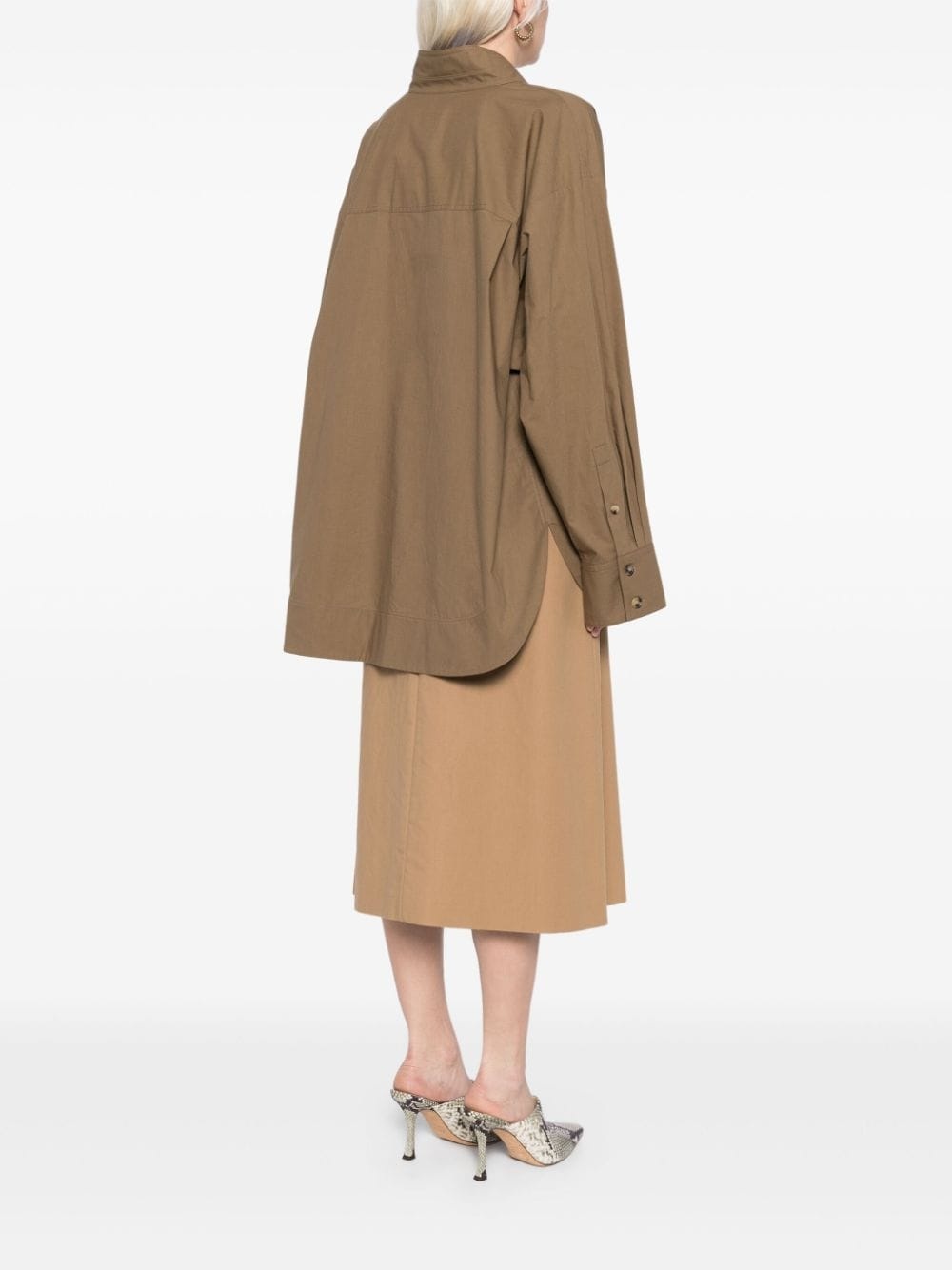 Tシャツ・カットソー KHAITE FW24 'Tito' blouse (2334148 907) Khaite Tito Blouse - Brown - Women | 2334148907 | thebs.com