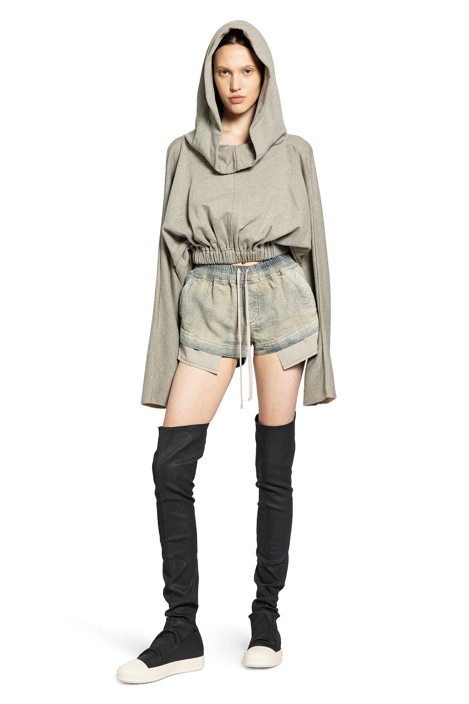 Cropped Hoodie Sweatshirt - 5