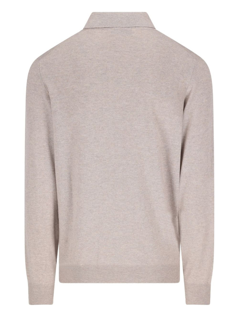 Brunello Cucinelli long-sleeve polo shirt outlook