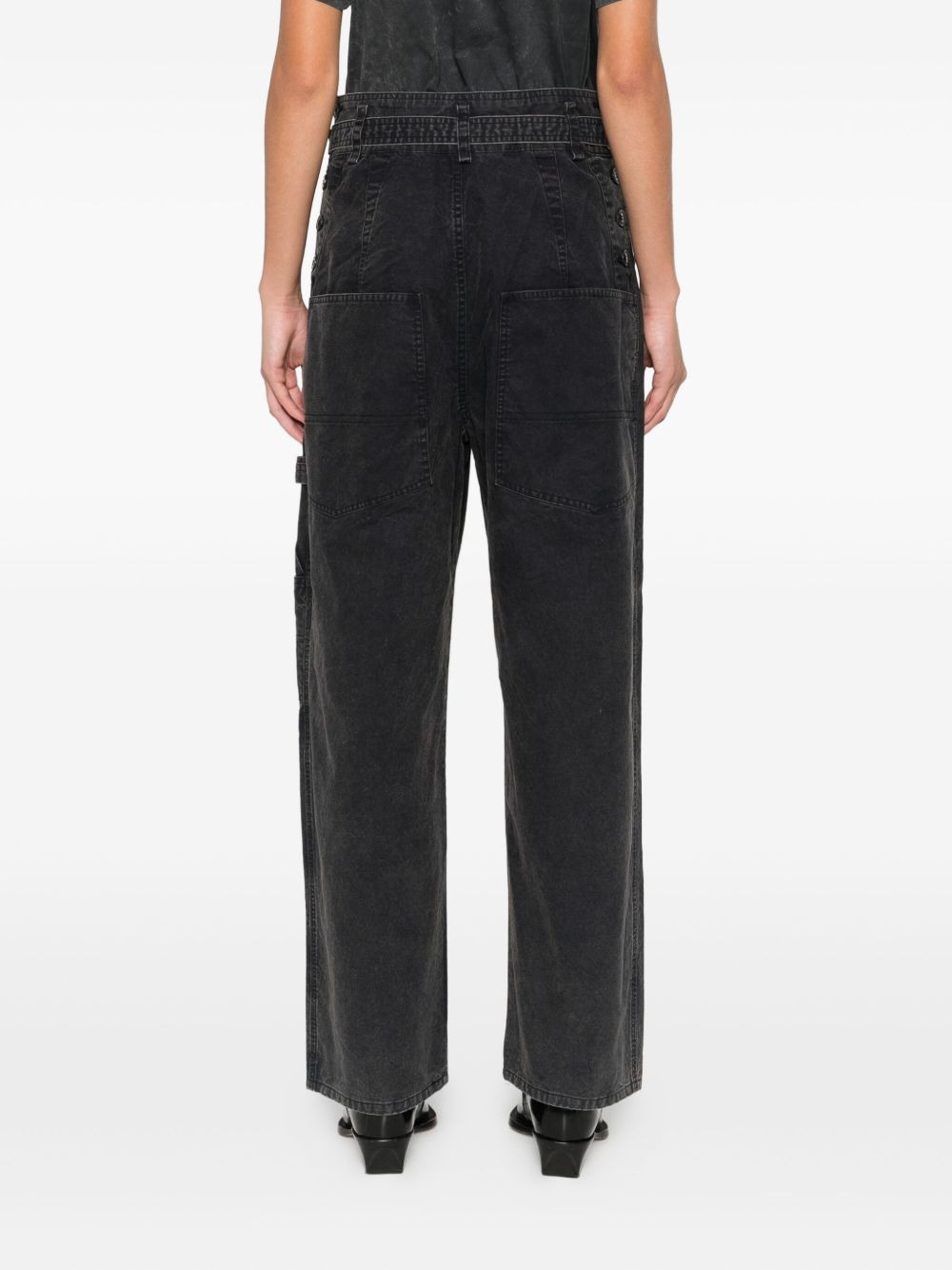 belted pocket trousers - 4